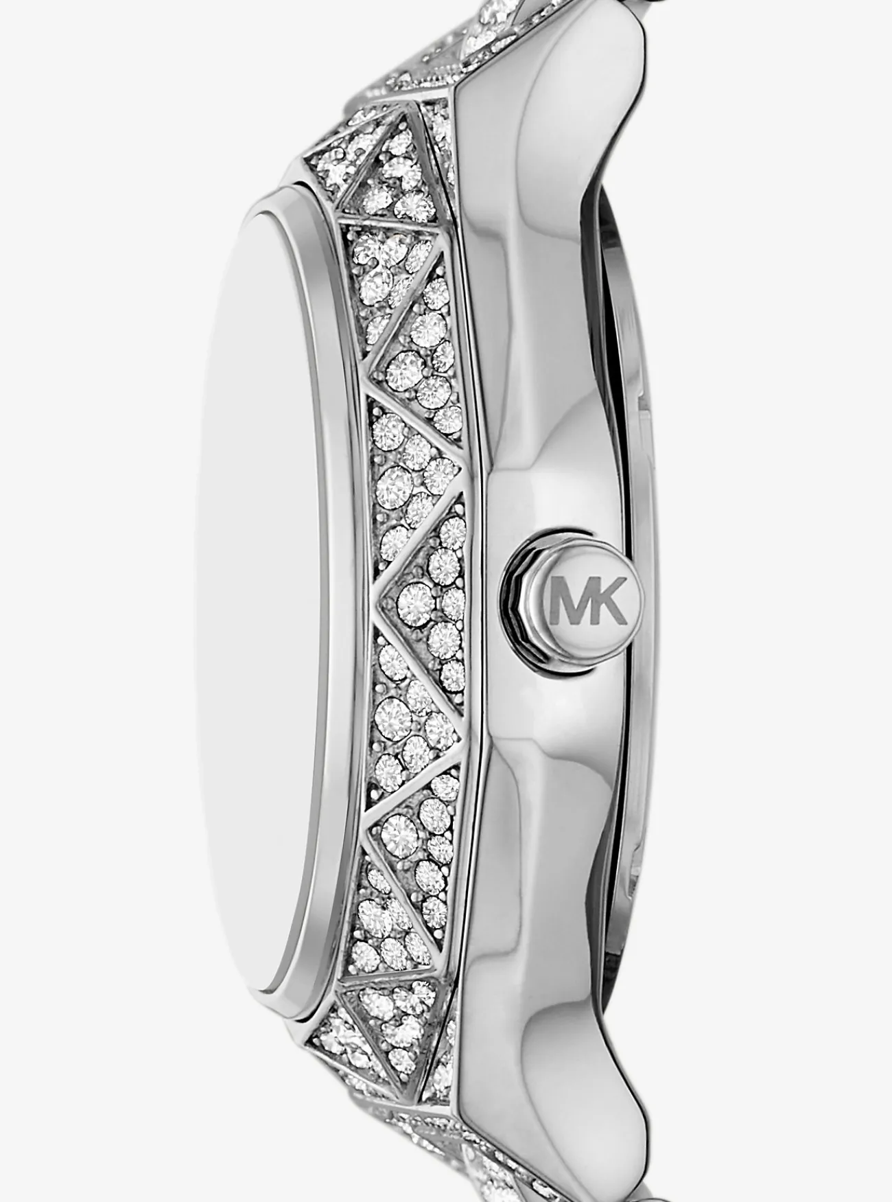 Michael Kors Horloge Raquel met siersteentjes, kleurig en mini ZILVER Hot