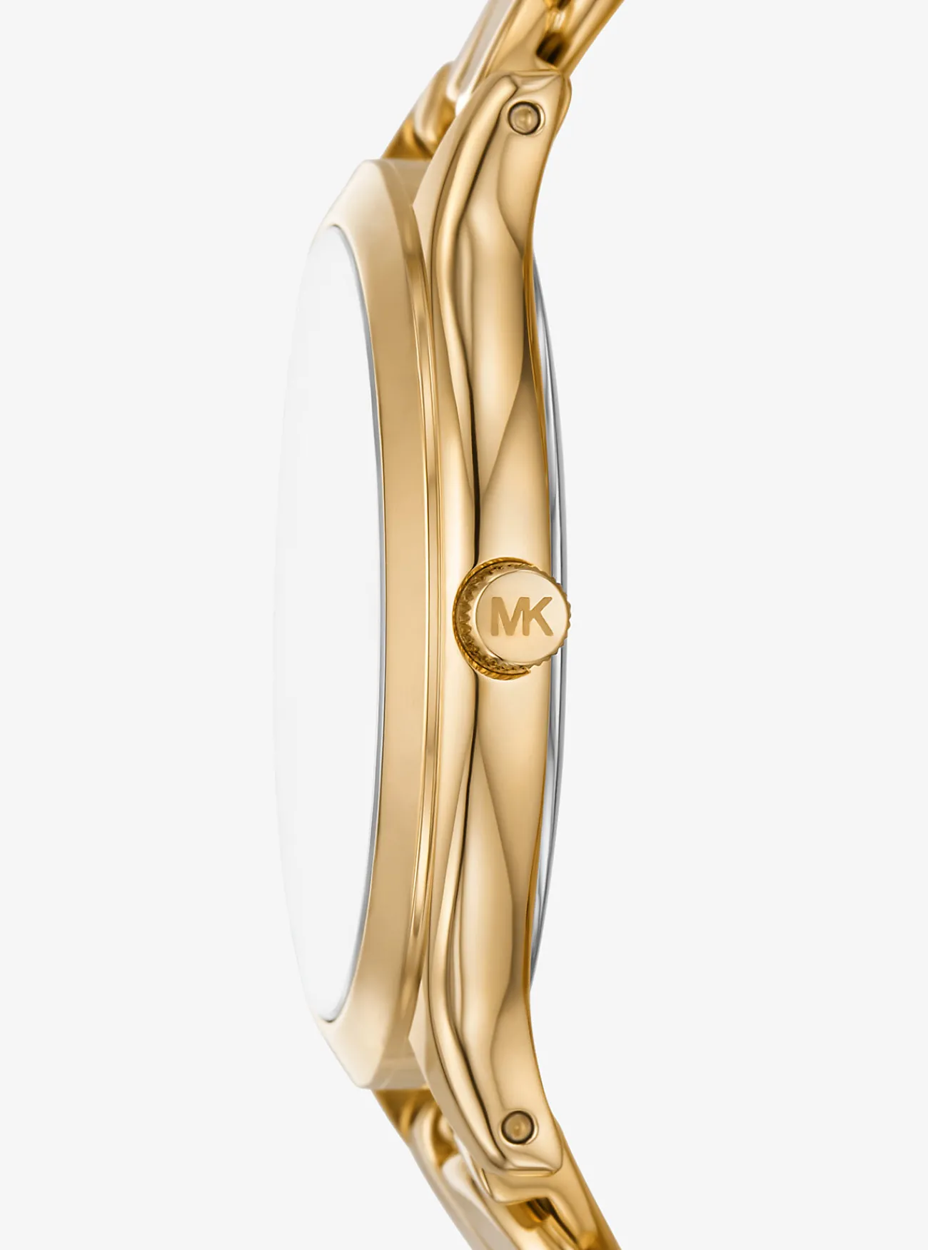 Michael Kors Horloge Slim Runway, kleurig met gevlochten schakels GOUD Discount