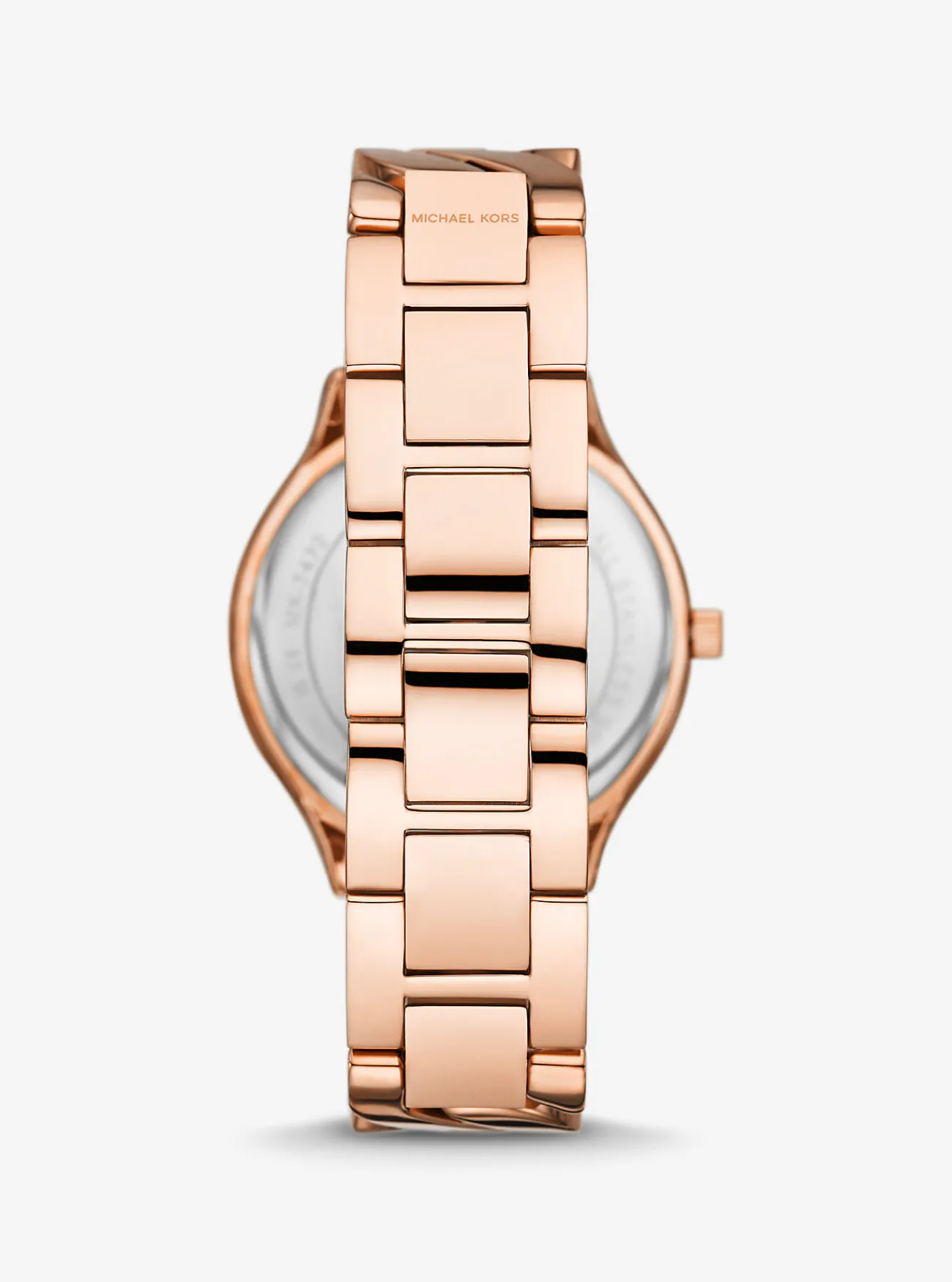 Michael Kors Horloge Slim Runway, kleurig met gevlochten schakels ROSÉGOUD Discount
