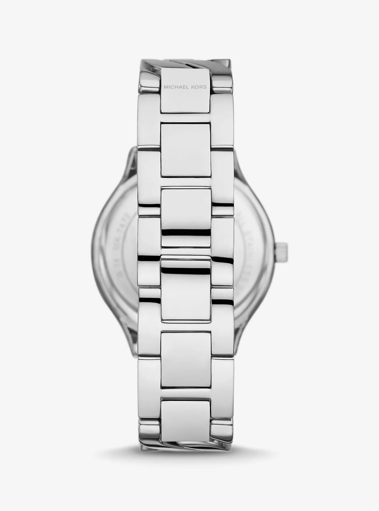 Michael Kors Horloge Slim Runway, kleurig met gevlochten schakels ZILVER Discount