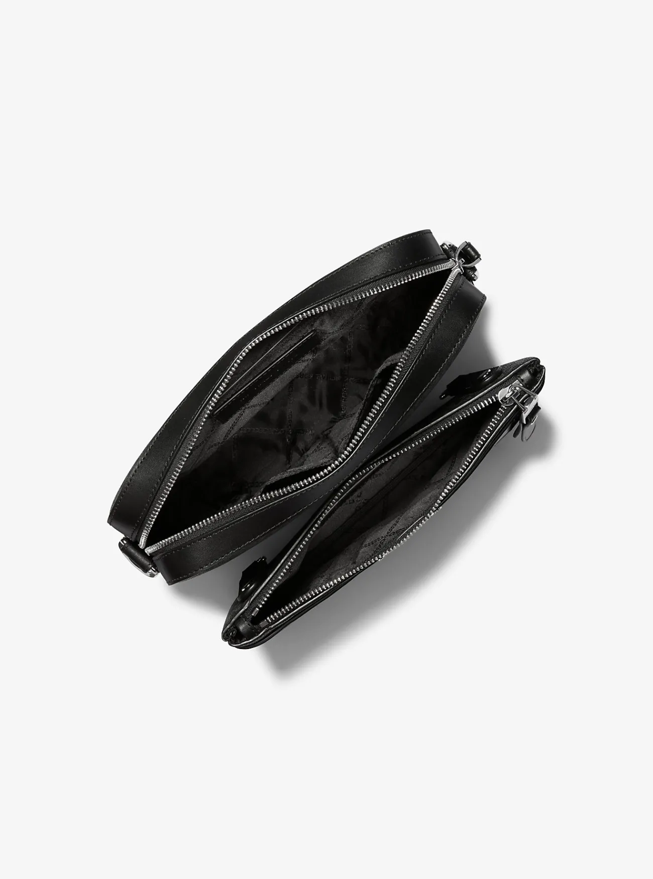 Michael Kors 2-in-1-crossbodytas Hudson met logo ZWART Outlet