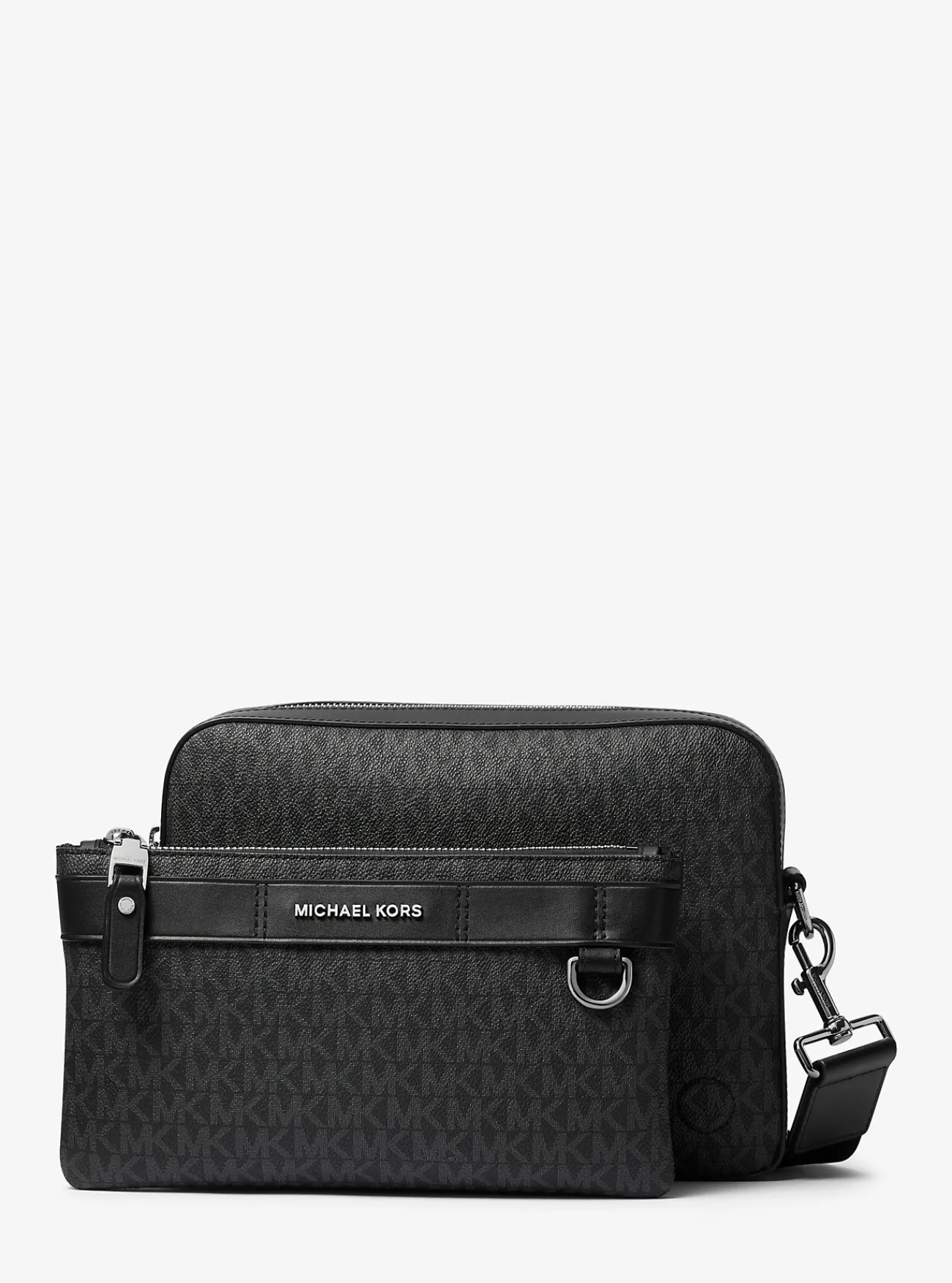Michael Kors 2-in-1-crossbodytas Hudson met logo ZWART Outlet