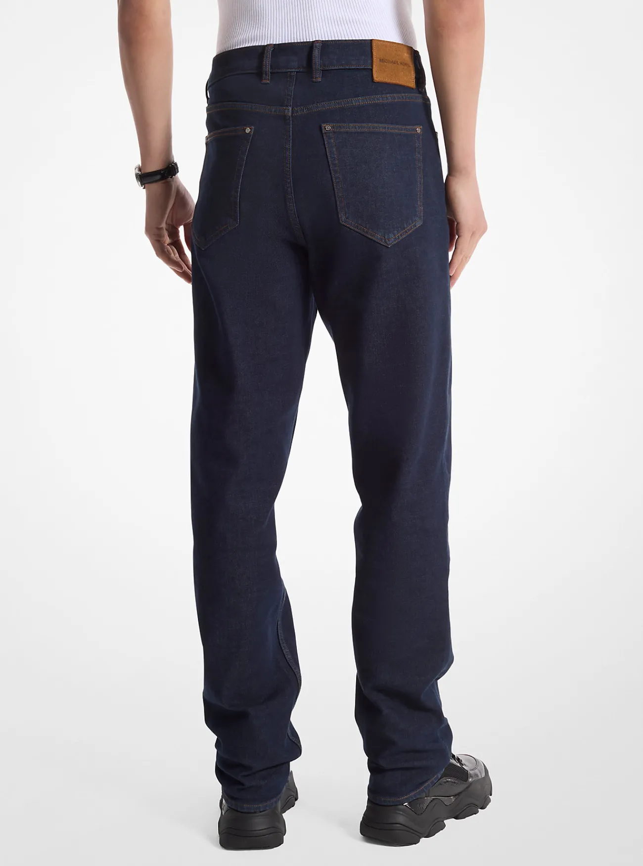 Michael Kors Jeans Finn van stretchdenim met rechte pijpen SPOELING Best