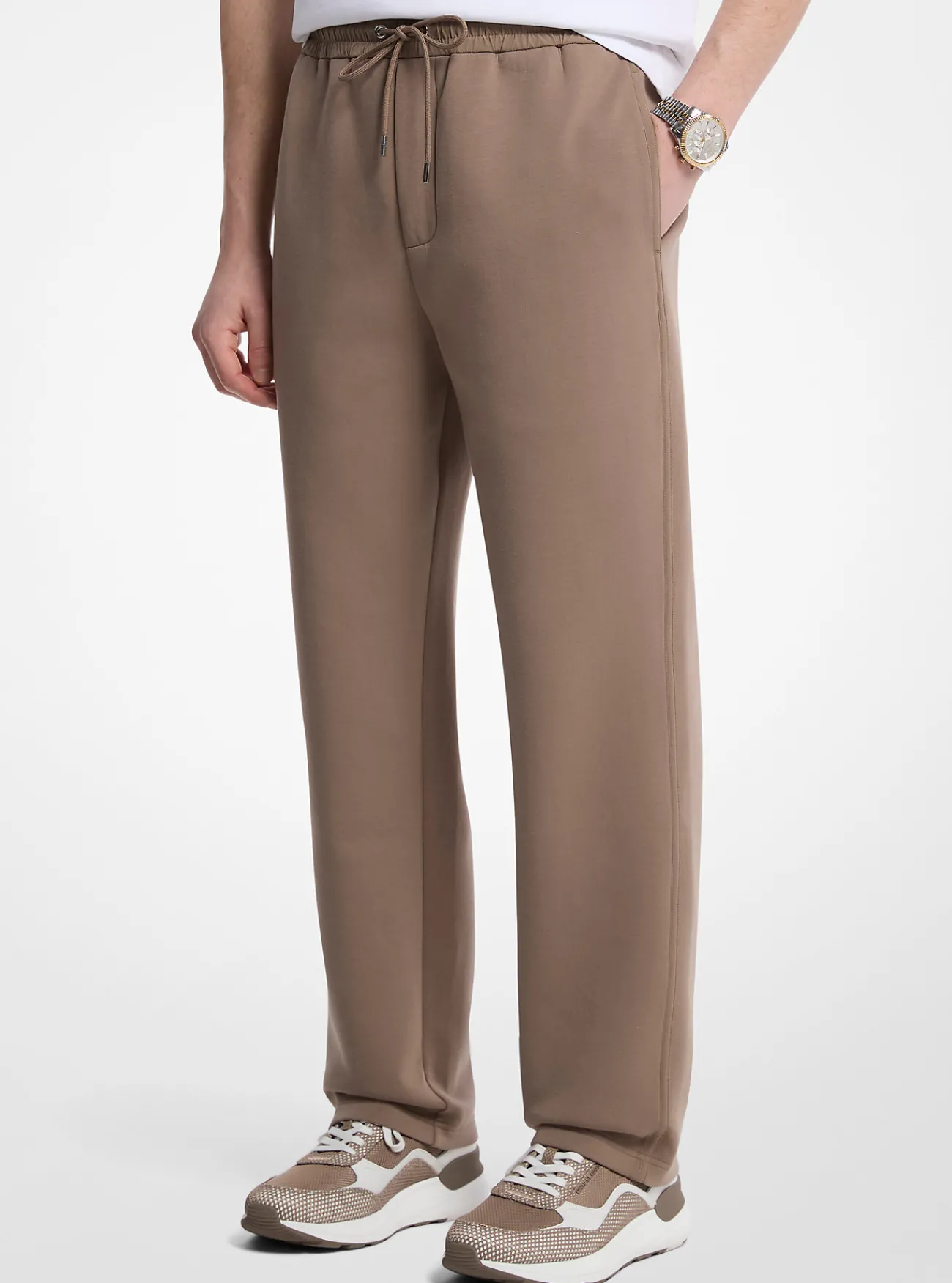 Michael Kors Joggingbroek van katoenmix KASTANJE Fashion
