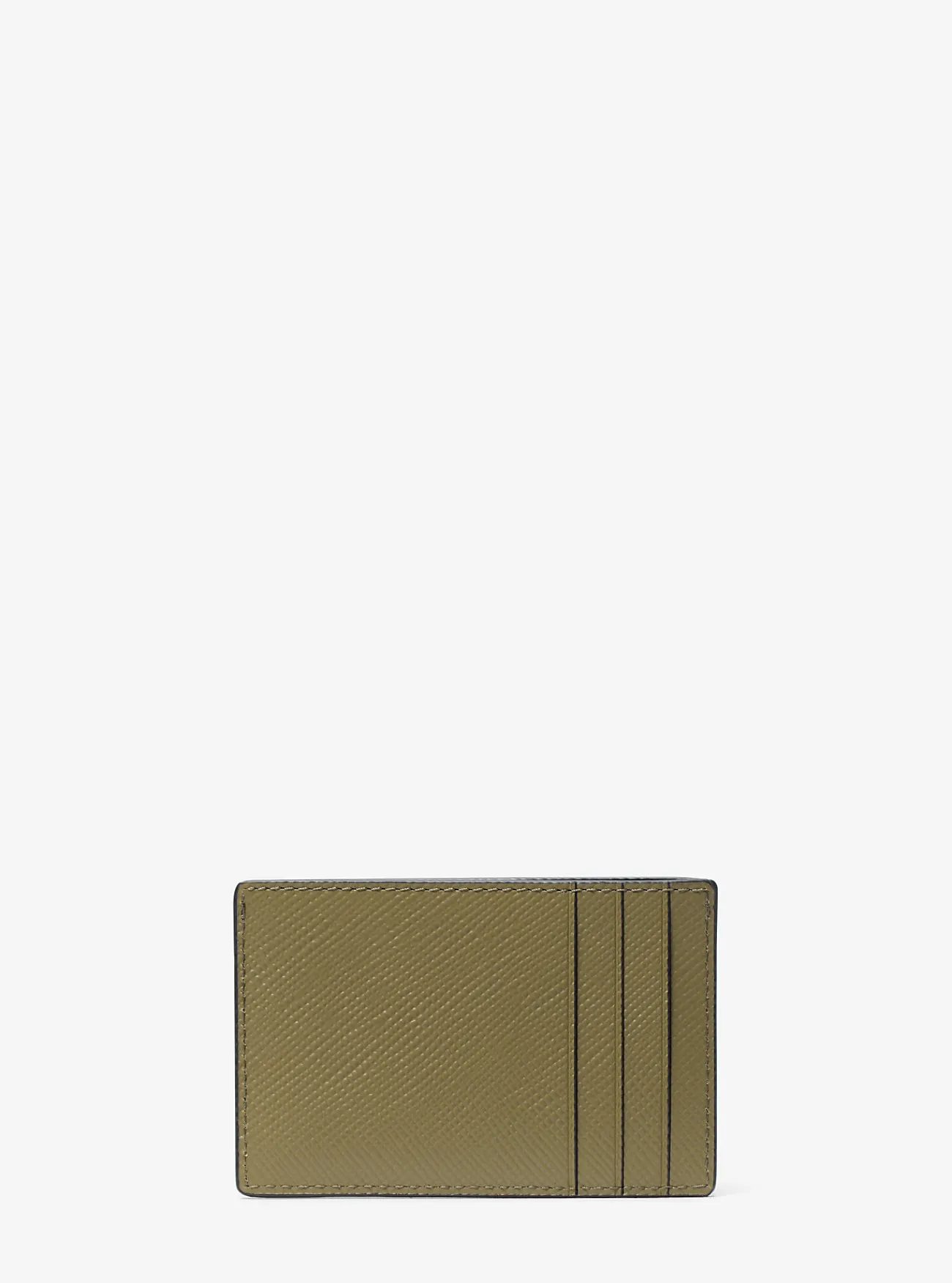 Michael Kors Kaarthouder Edison van saffianoleer SAFARIGROEN Clearance