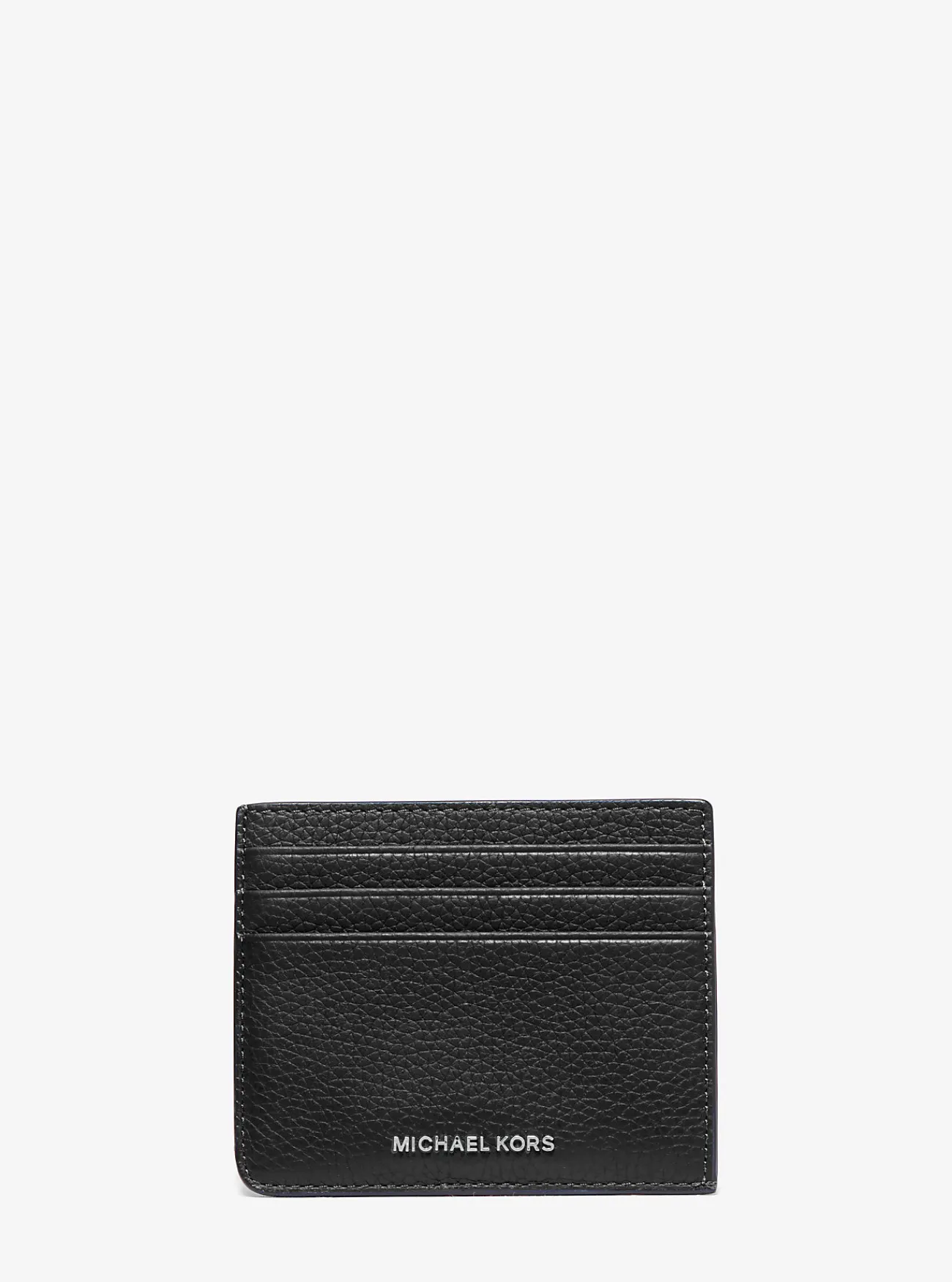 Michael Kors Kaarthouder Hudson van getrommeld leer ZWART Hot