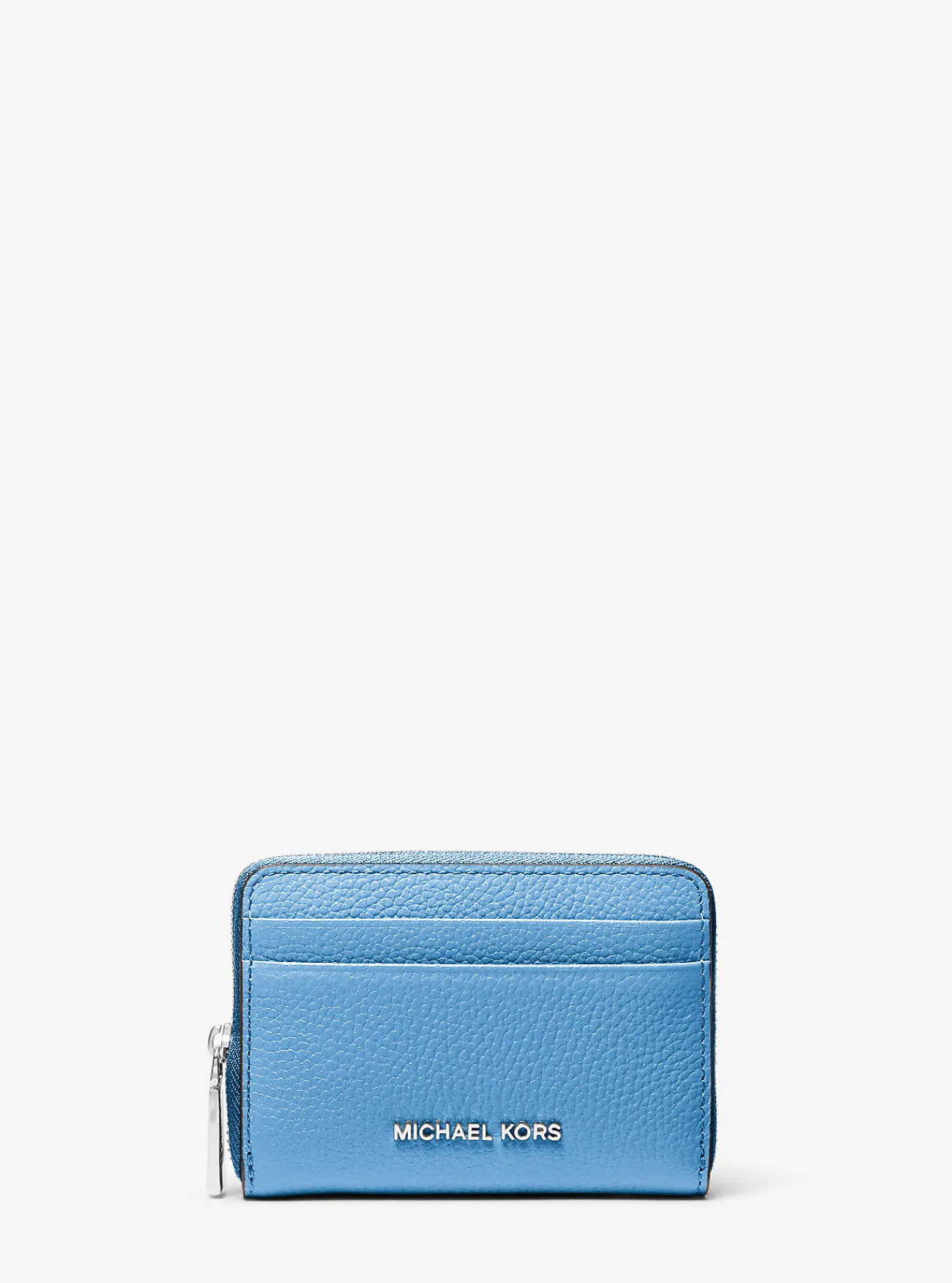 Michael Kors Kaarthouder Jet Set van getrommeld leer met rits rondom, klein SOUTHPACIFIC Fashion