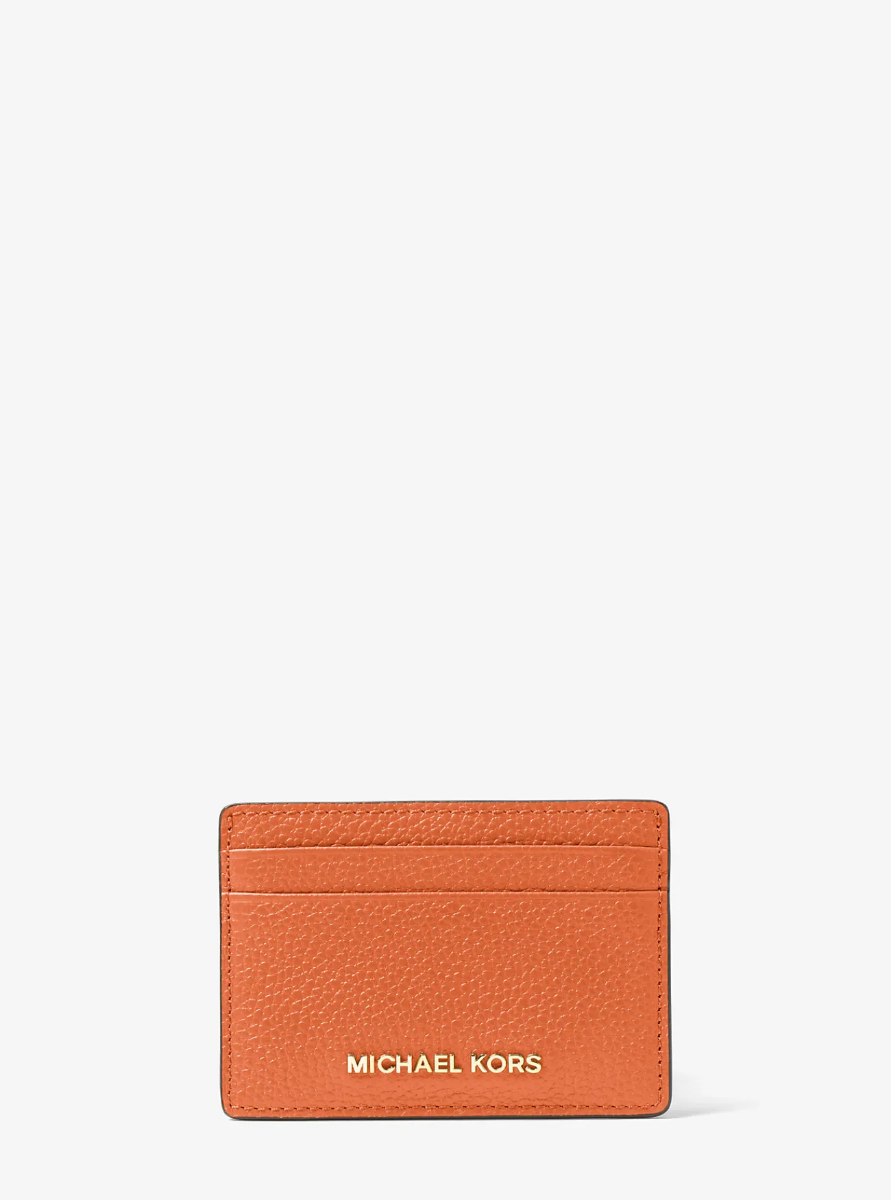 Michael Kors Kaarthouder van getrommeld leer ORANJEPUNCH Fashion