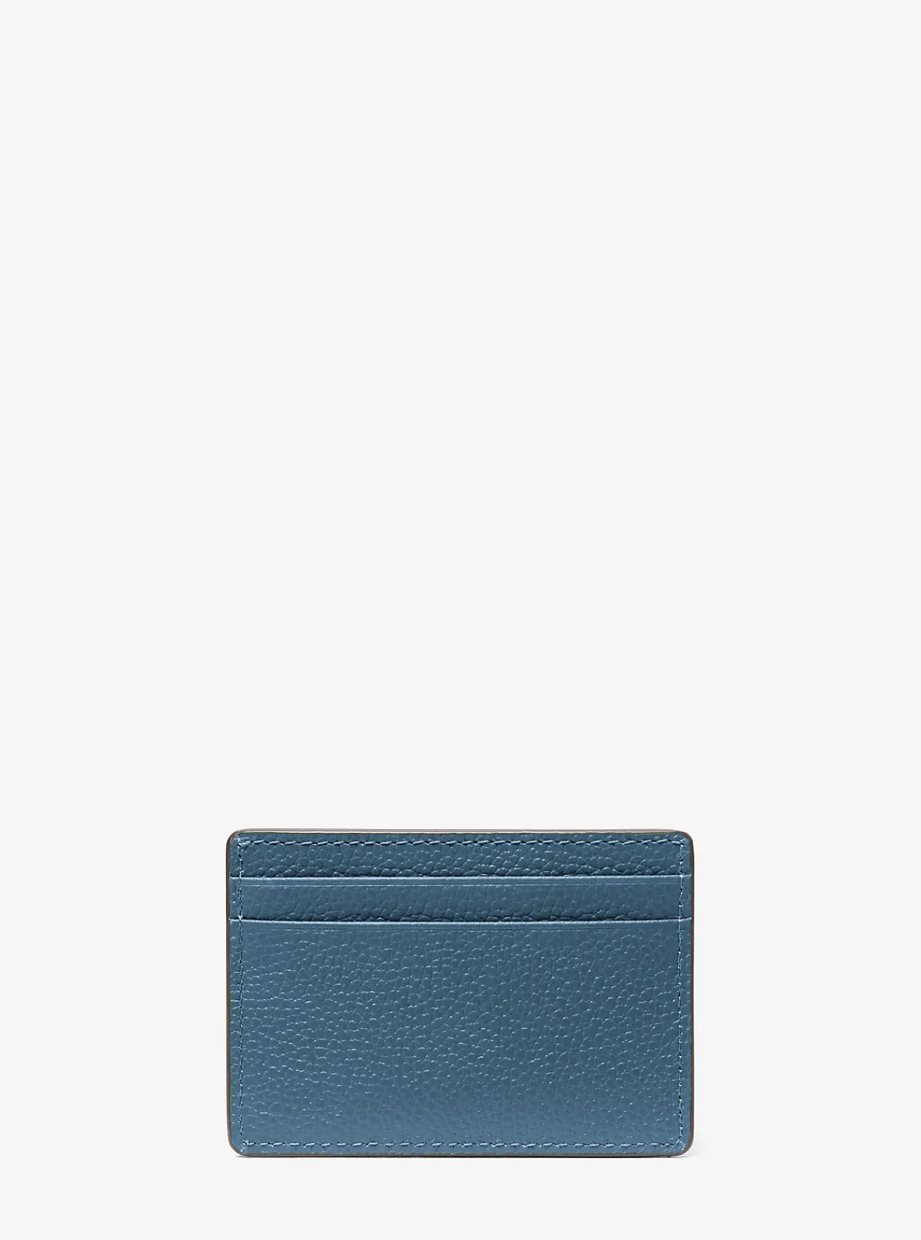 Michael Kors Kaarthouder van getrommeld leer DONKERCHAMBRAY New
