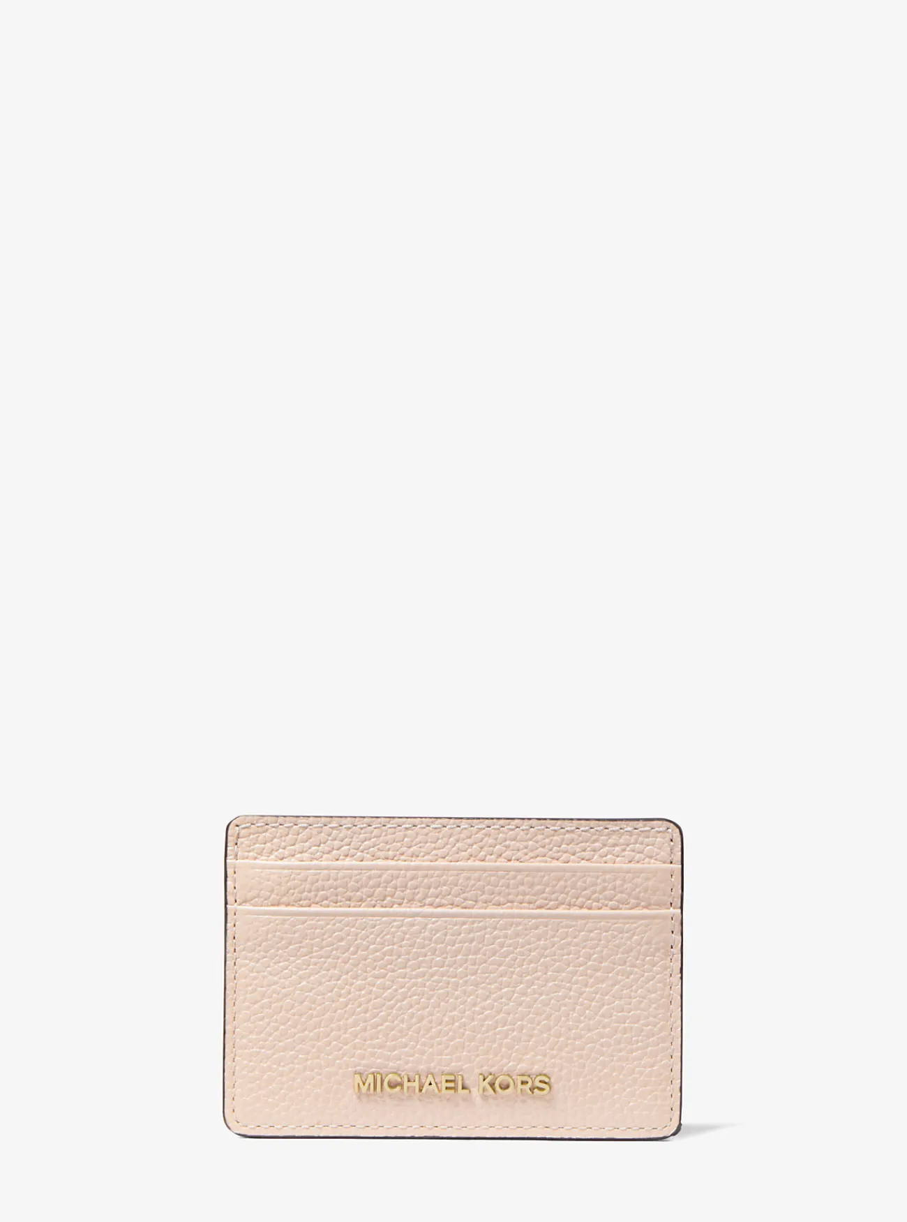 Michael Kors Kaarthouder van getrommeld leer ZACHTROZE New