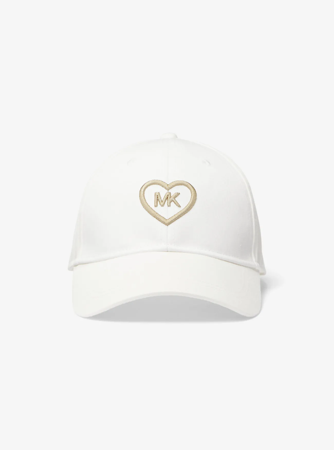 Michael Kors Katoenen baseballpet met borduursel WIT Discount