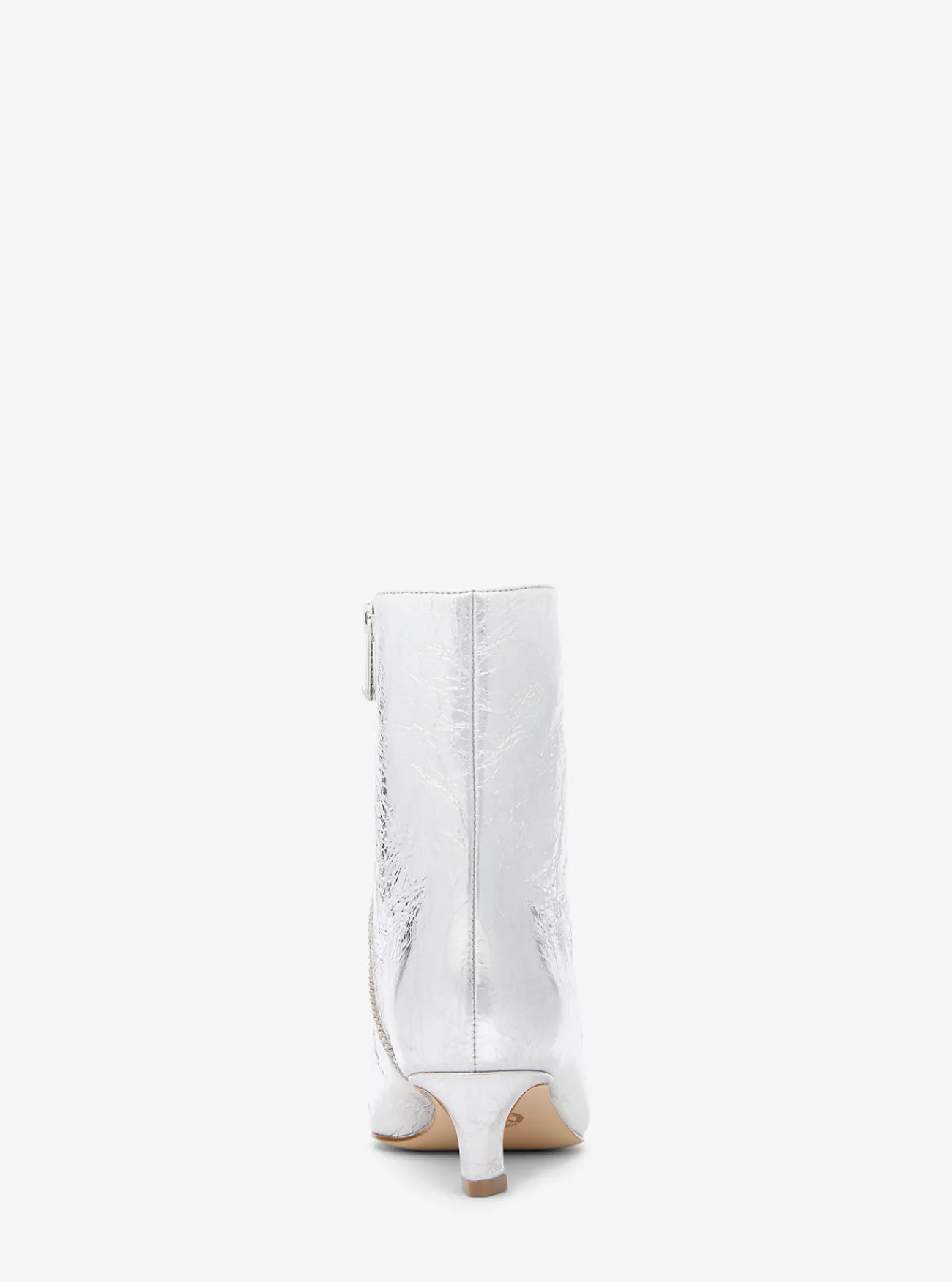 Michael Kors Laars Cosmo van metallic craquelé leer ZILVER Clearance