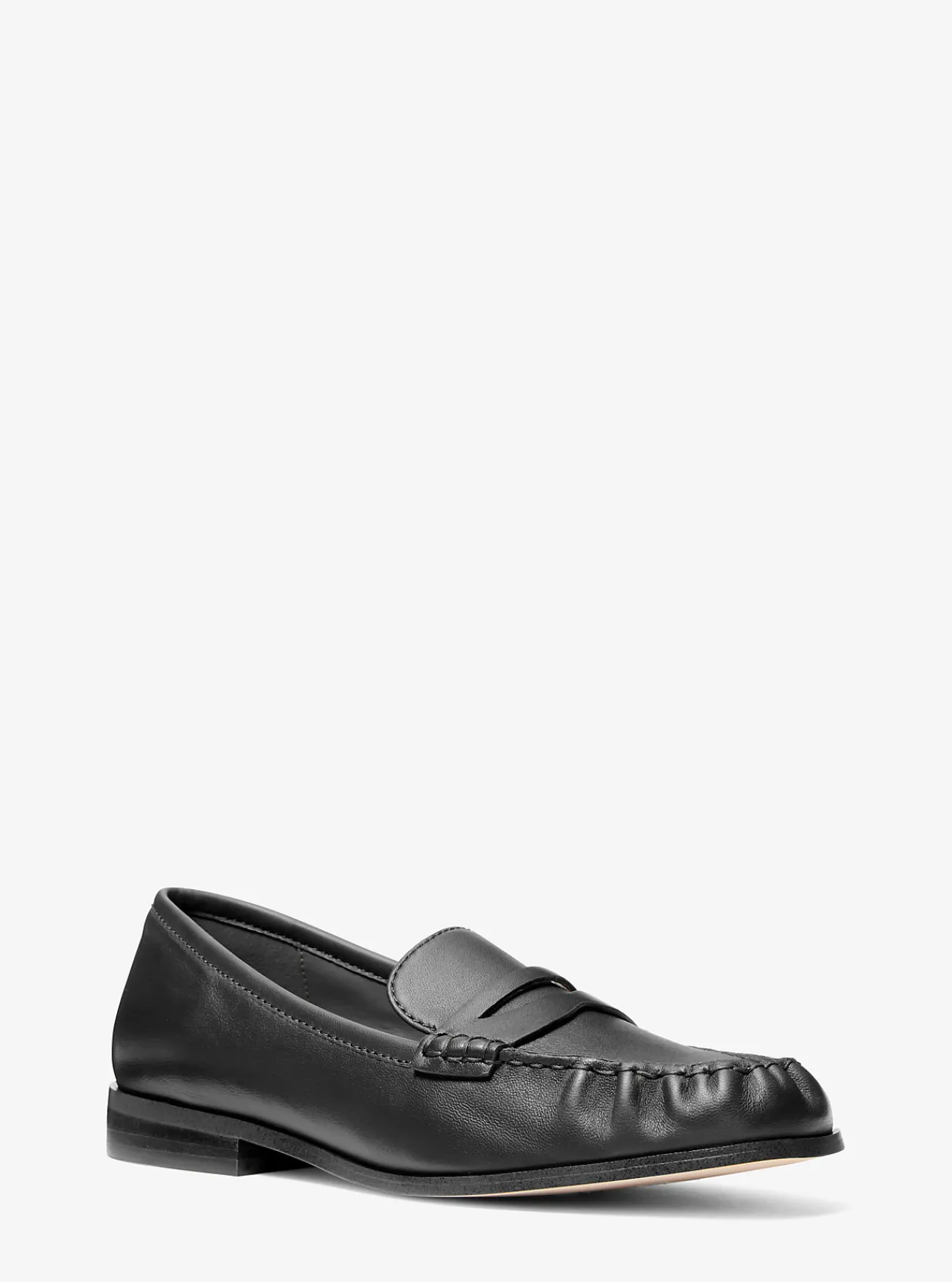 Michael Kors Loafer Carlson van leer ZWART New