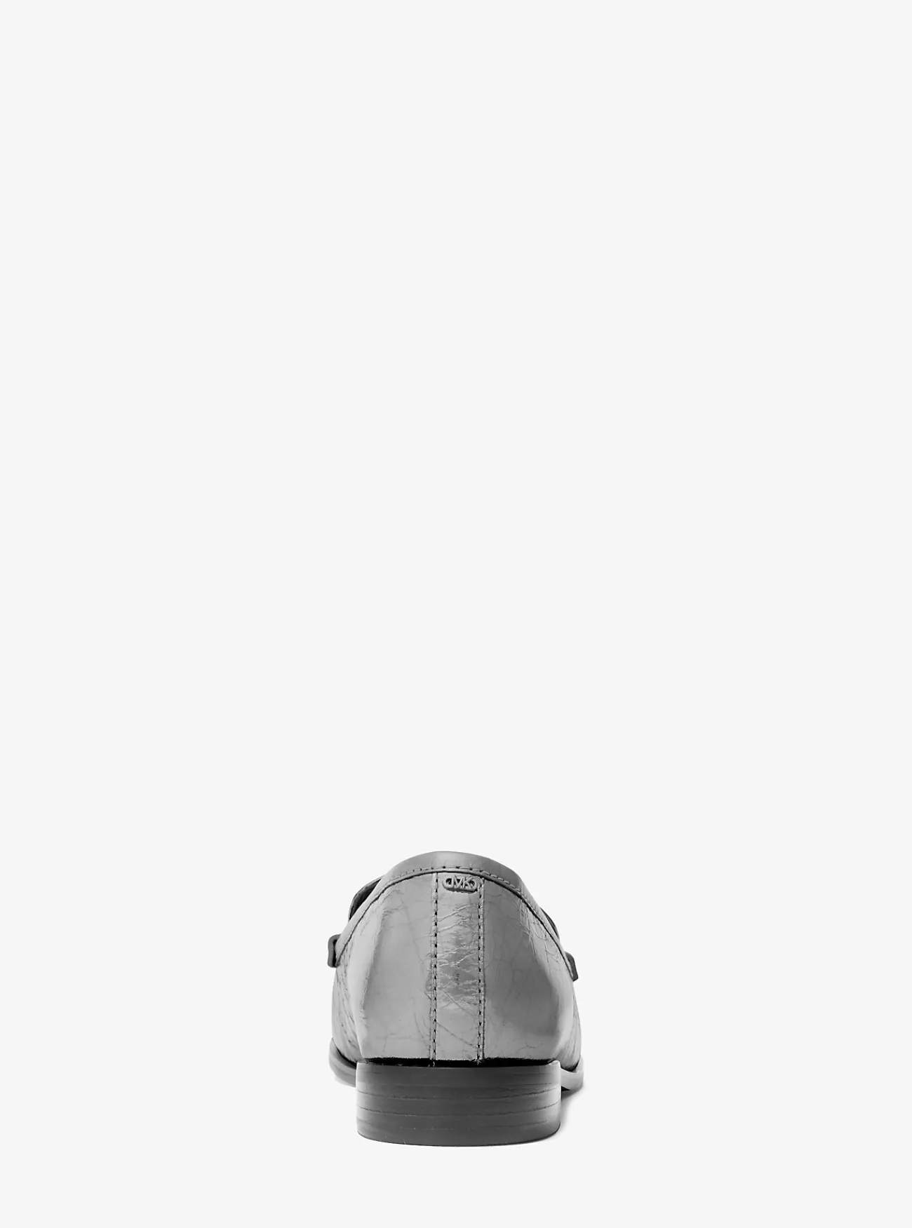 Michael Kors Loafer Carlson van metallic craquel&eacute; leer STAALGRIJS Outlet