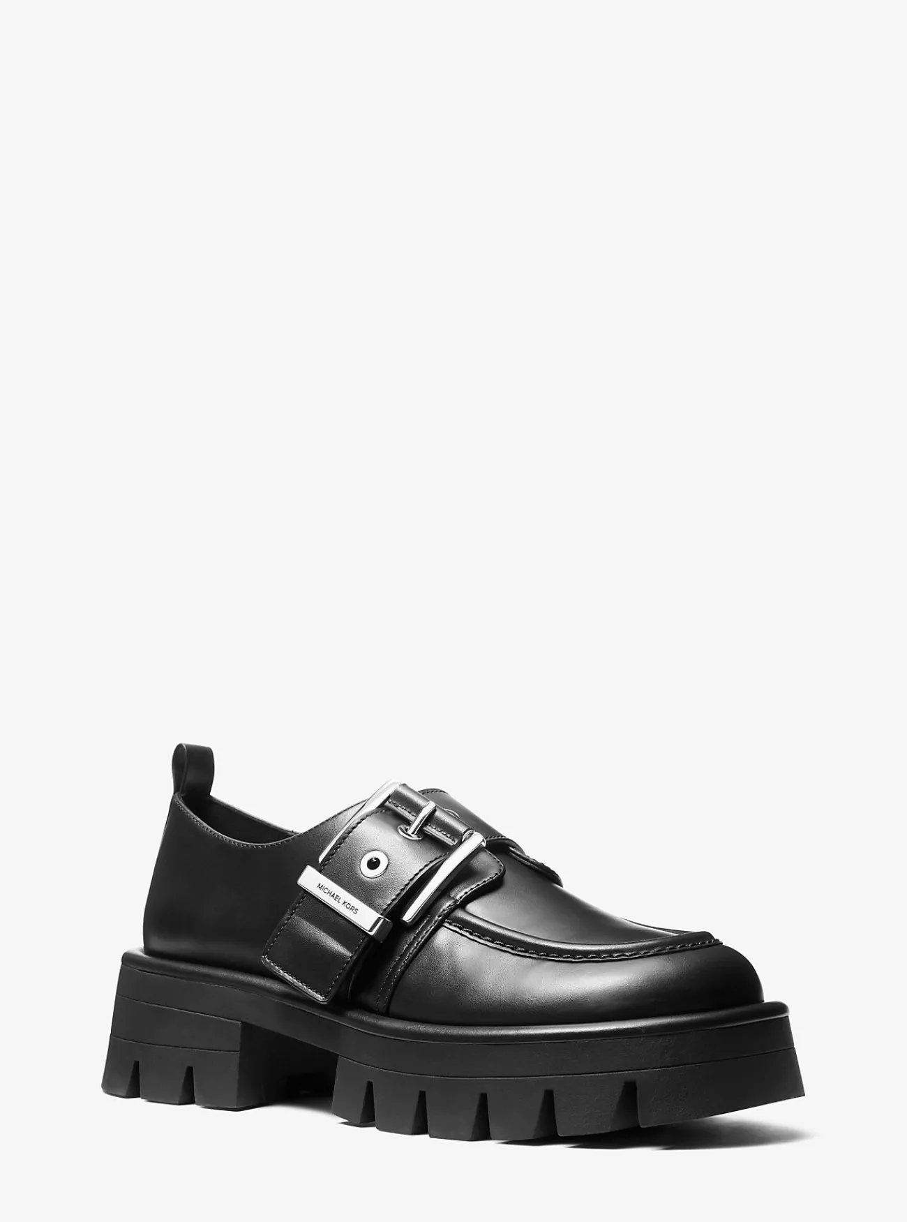 Michael Kors Loafer Colby van leer ZWART Outlet