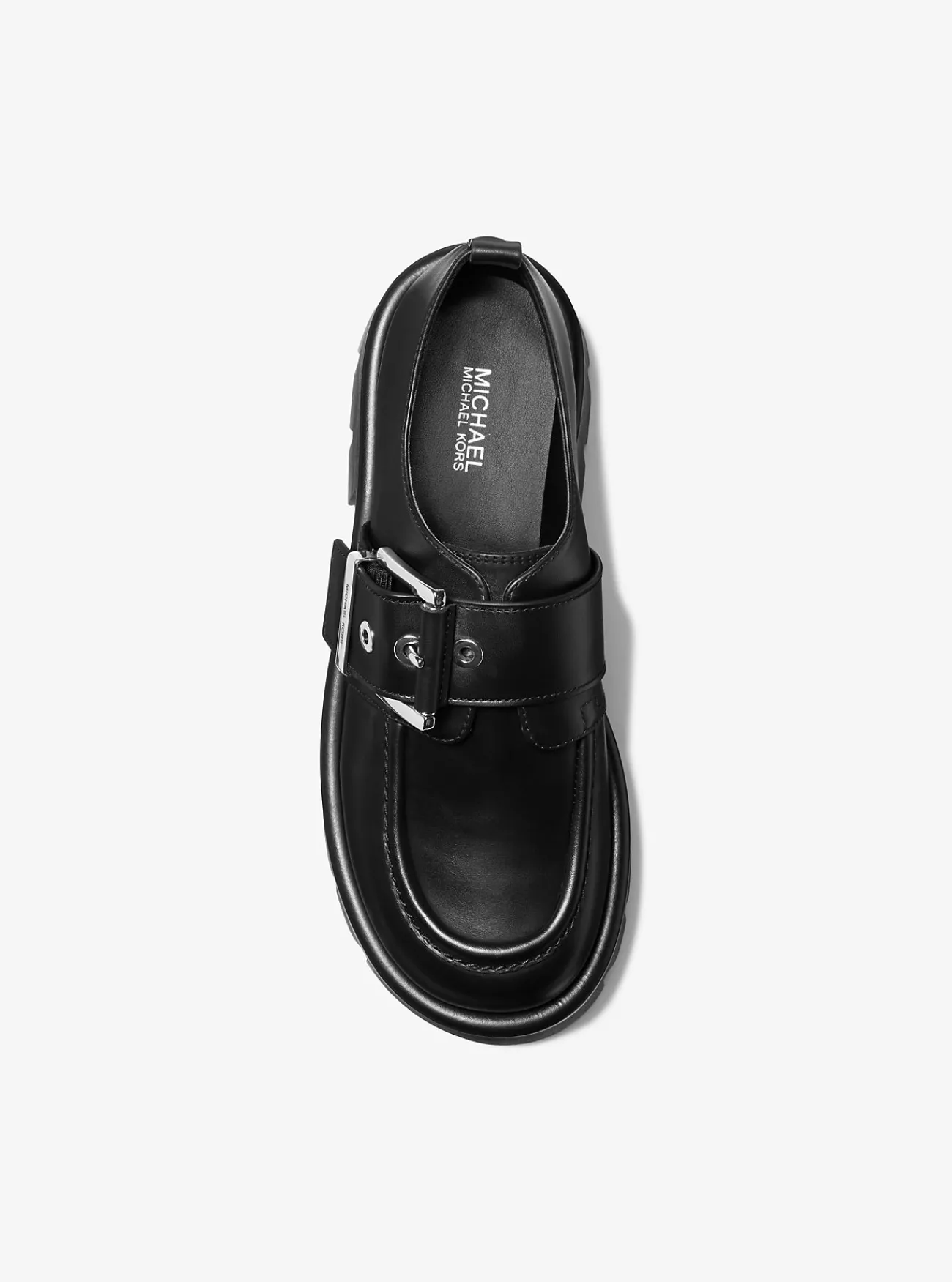 Michael Kors Loafer Colby van leer ZWART Outlet