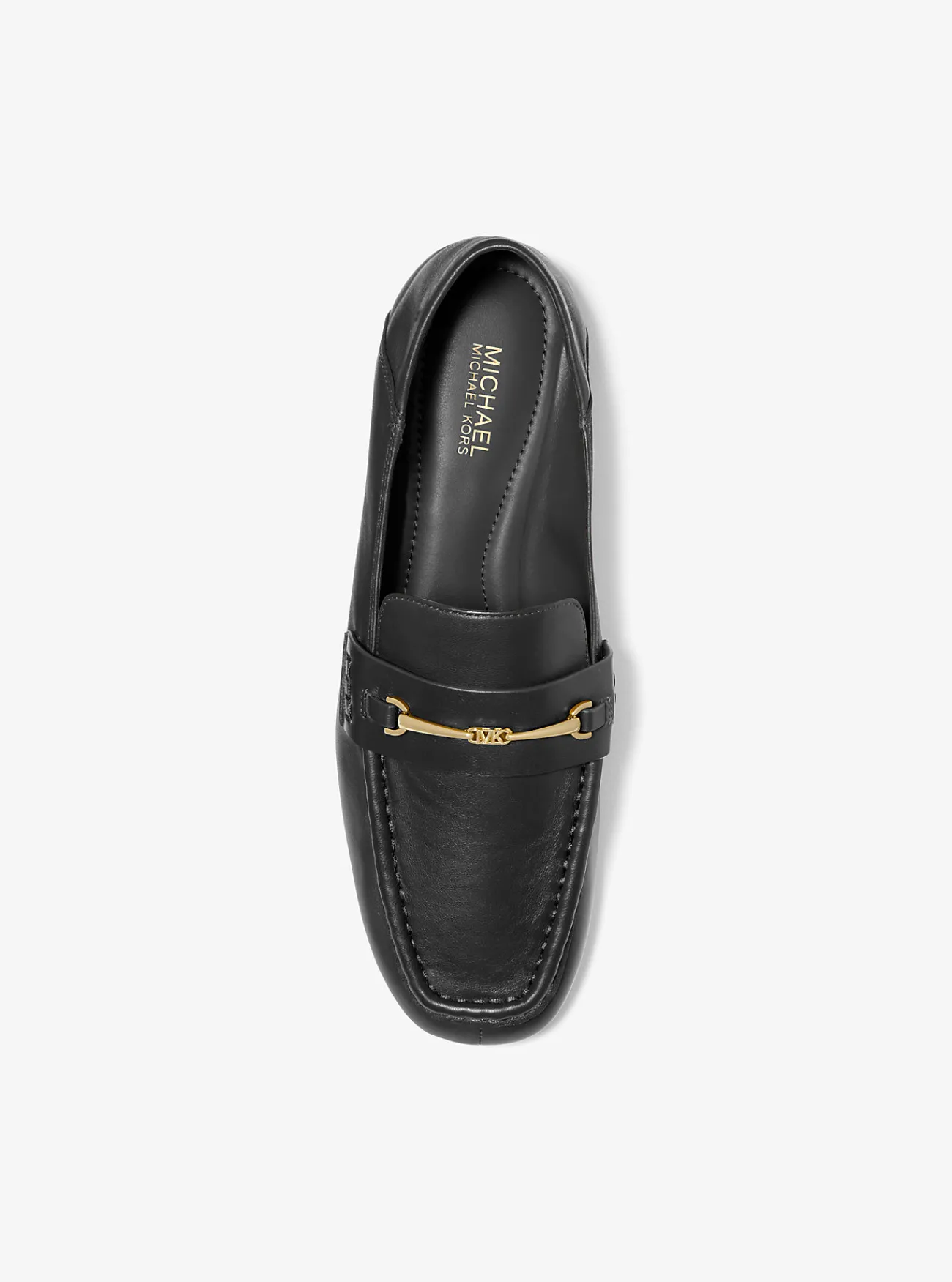 Michael Kors Loafer Lena van leer ZWART Sale