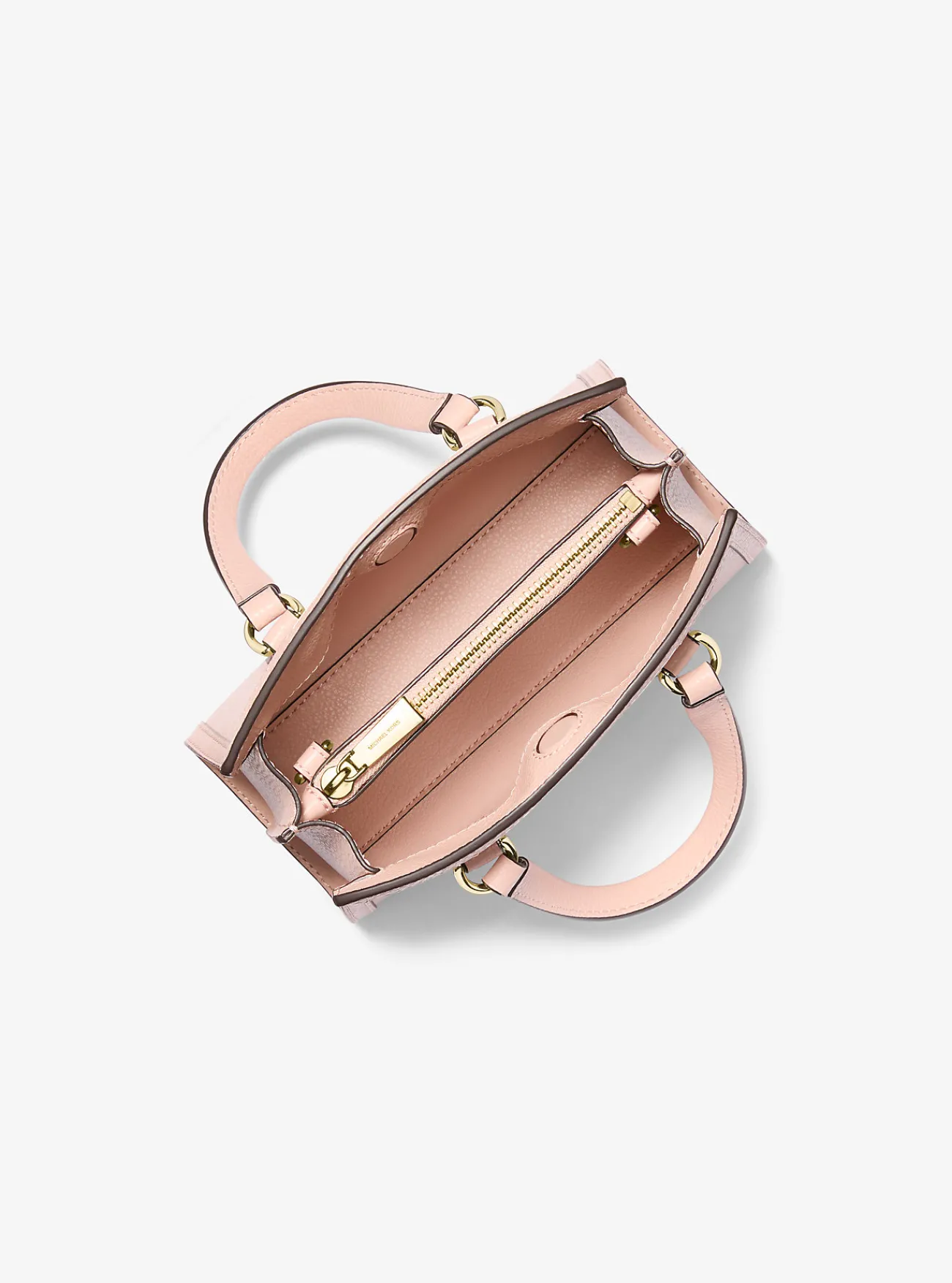 Michael Kors Messengertas Chantal van getrommeld leer, extra klein ZACHTROZE New