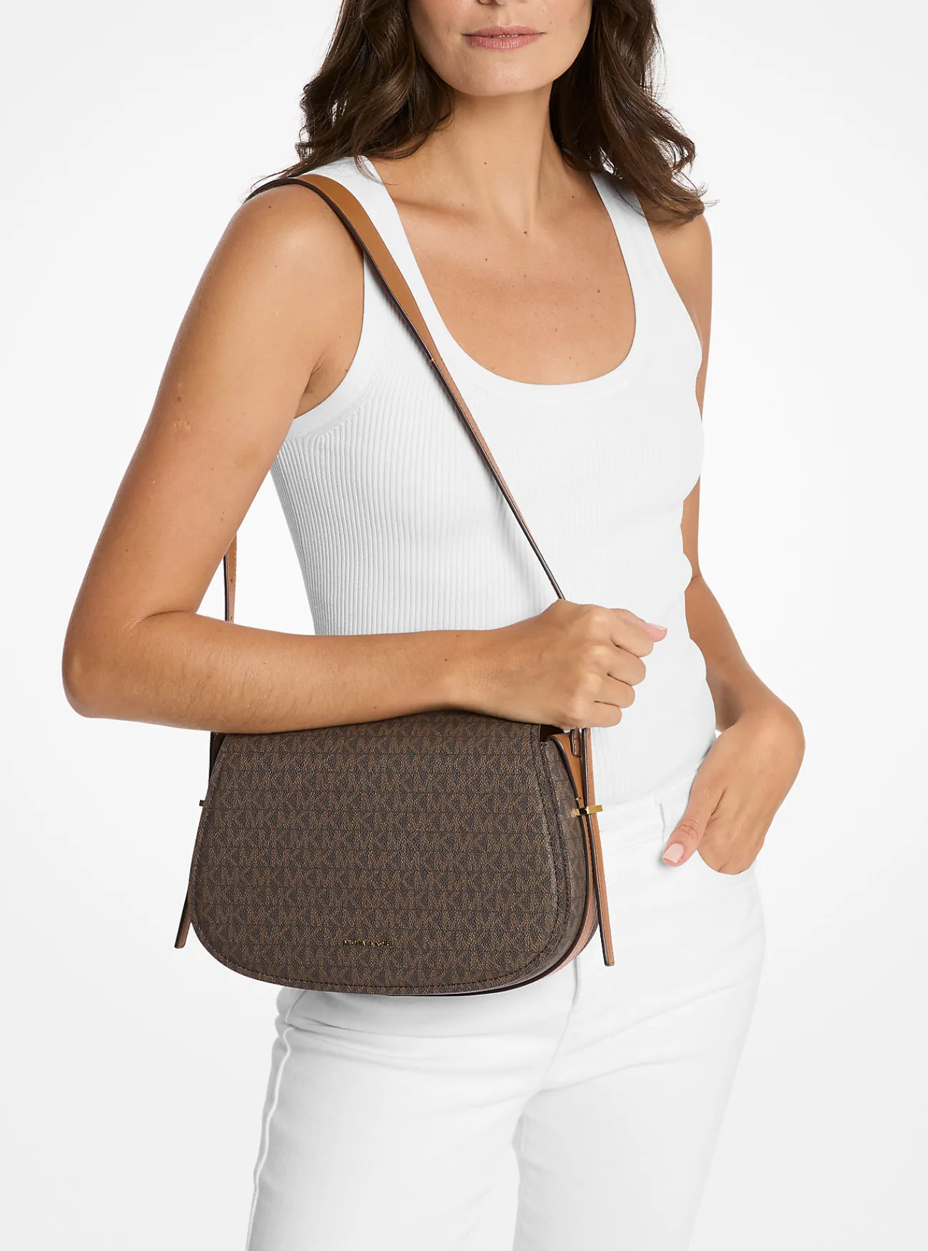Michael Kors Messengertas Lydia met kenmerkend logo, middelgroot Fashion