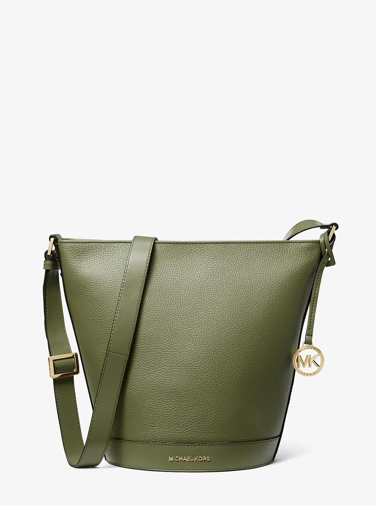 Michael Kors Messengertas Townsend van getrommeld leer, middelgroot Clearance