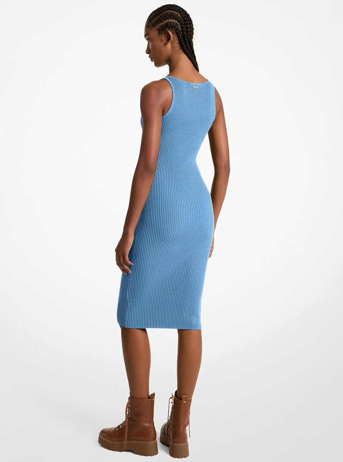 Michael Kors Miditankjurk van geribd stretchbreisel SOUTHPACIFIC Sale