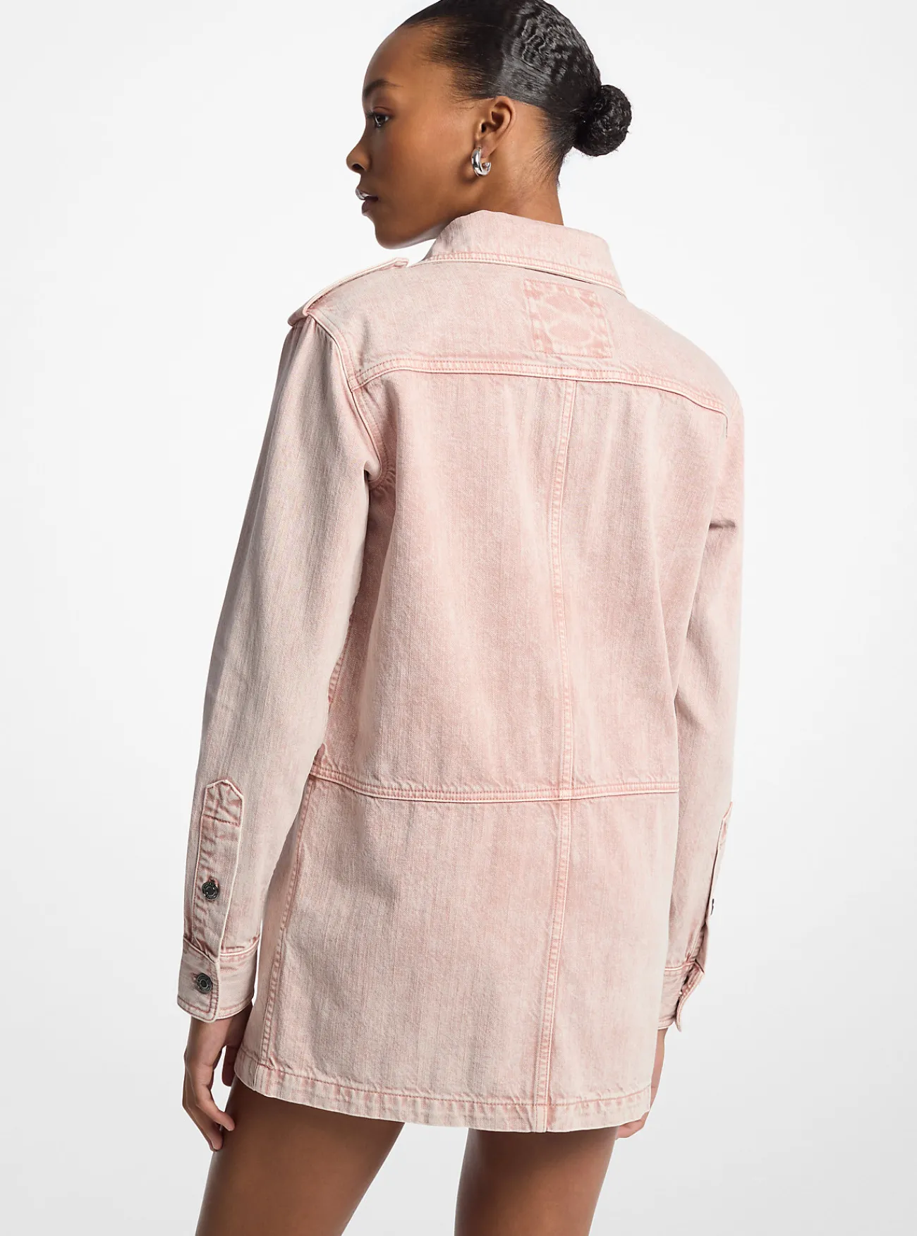 Michael Kors Mini-overhemdjurk van geverfd denim ROZENWATER Fashion