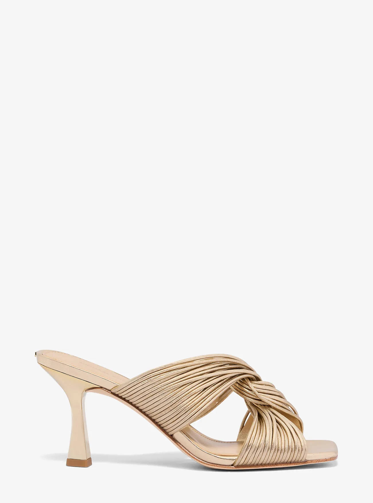 Michael Kors Muiltje Alessia met metallic afwerking LICHTGOUD Discount