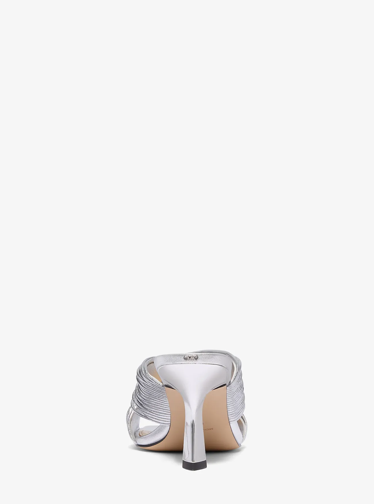 Michael Kors Muiltje Alessia met metallic afwerking ZILVER Outlet