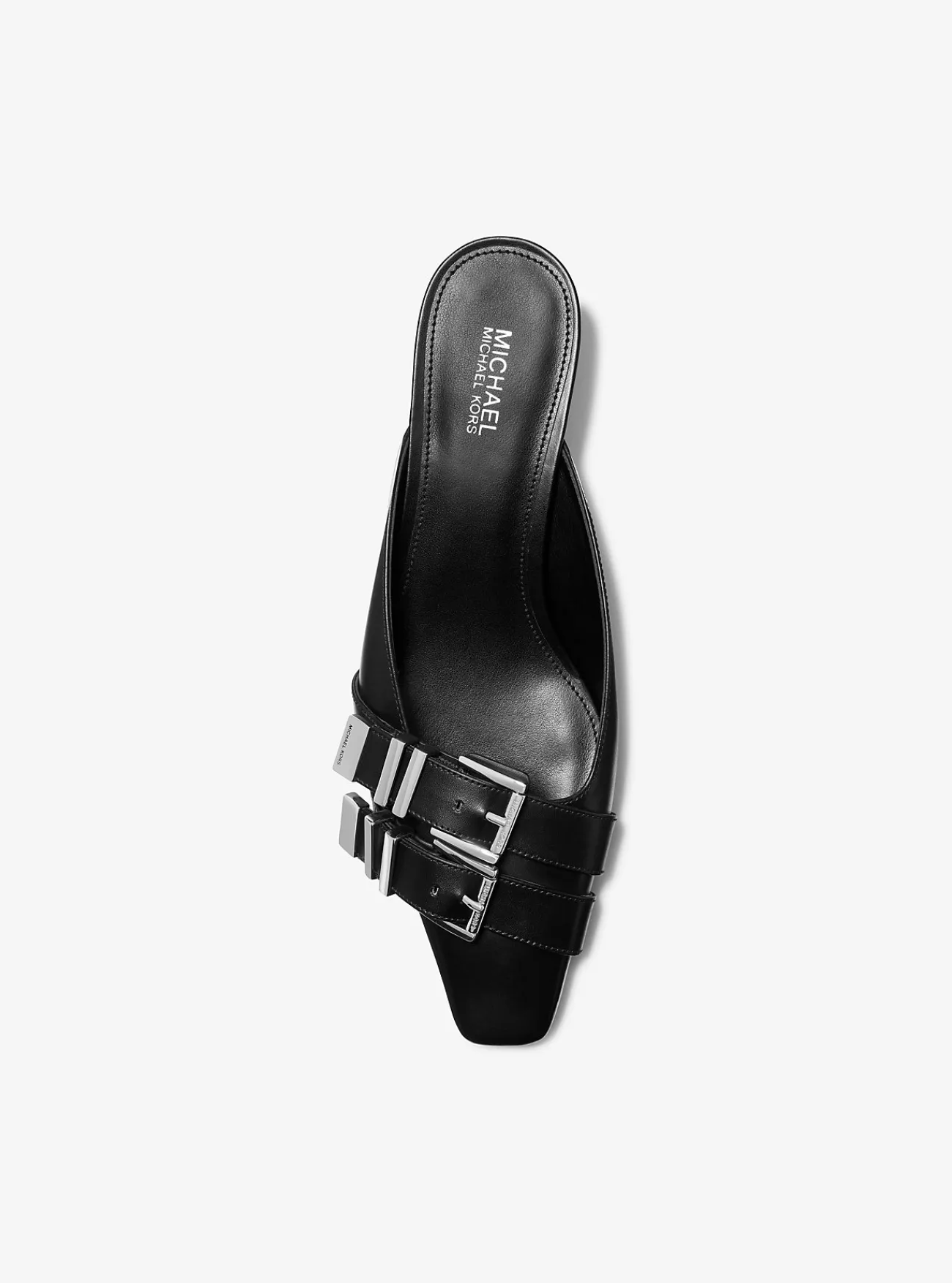 Michael Kors Muiltje Darrington van leer ZWART Clearance