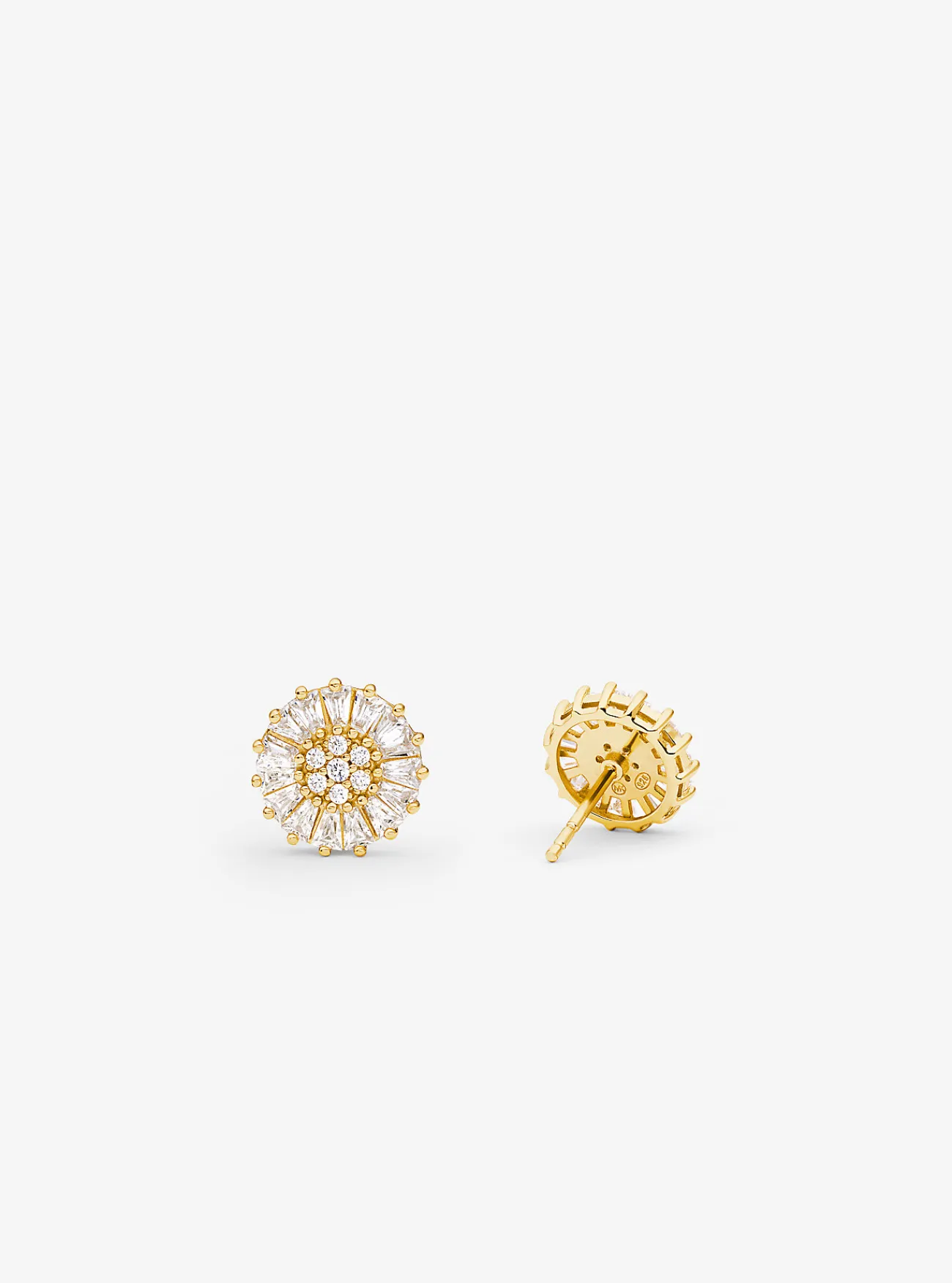 Michael Kors Oorknopjes van sterling zilver met platering met edelmetaal en siersteentjes GOUD Outlet