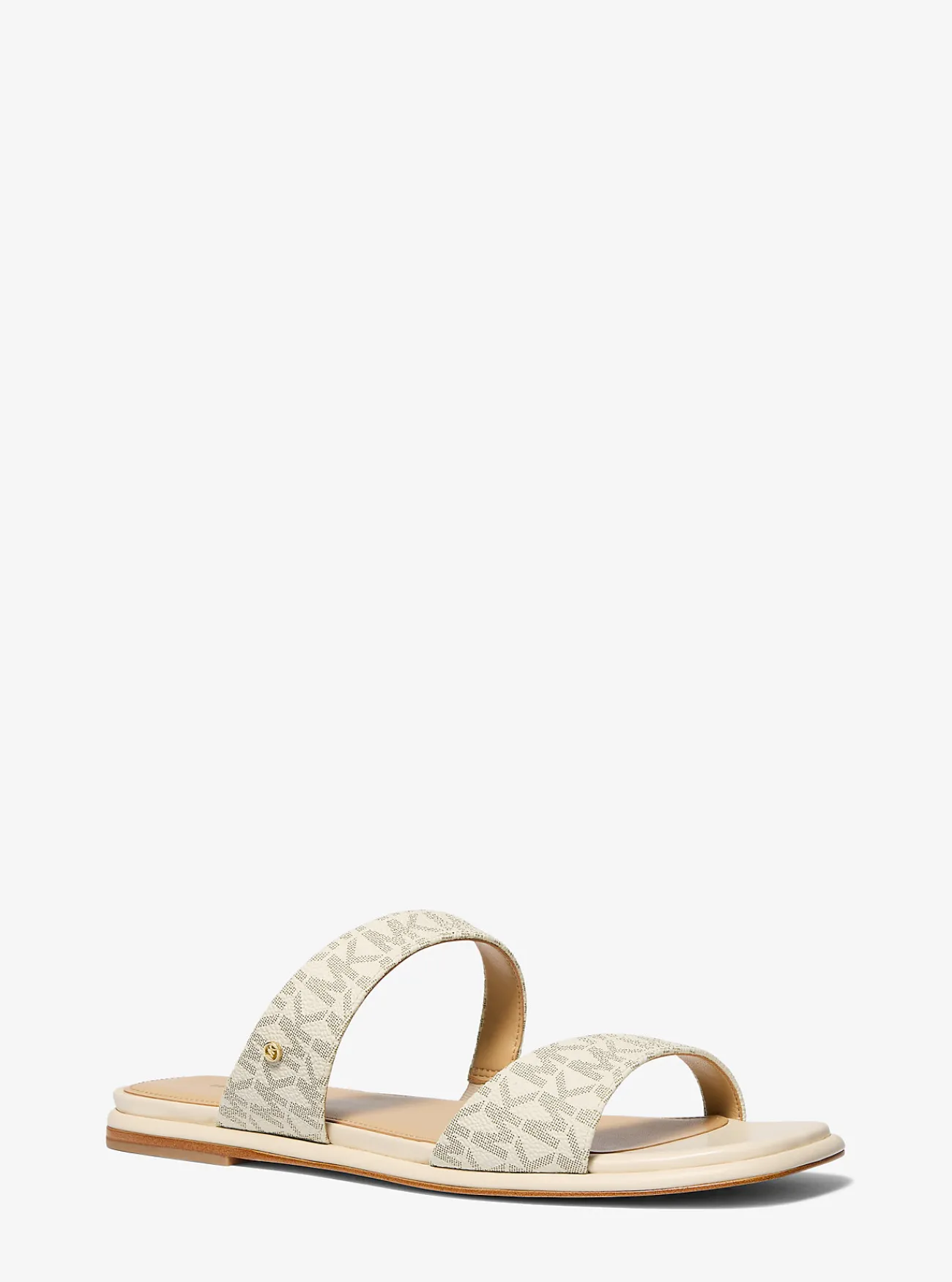 Michael Kors Platte sandaal Jaida met kenmerkend logo Sale