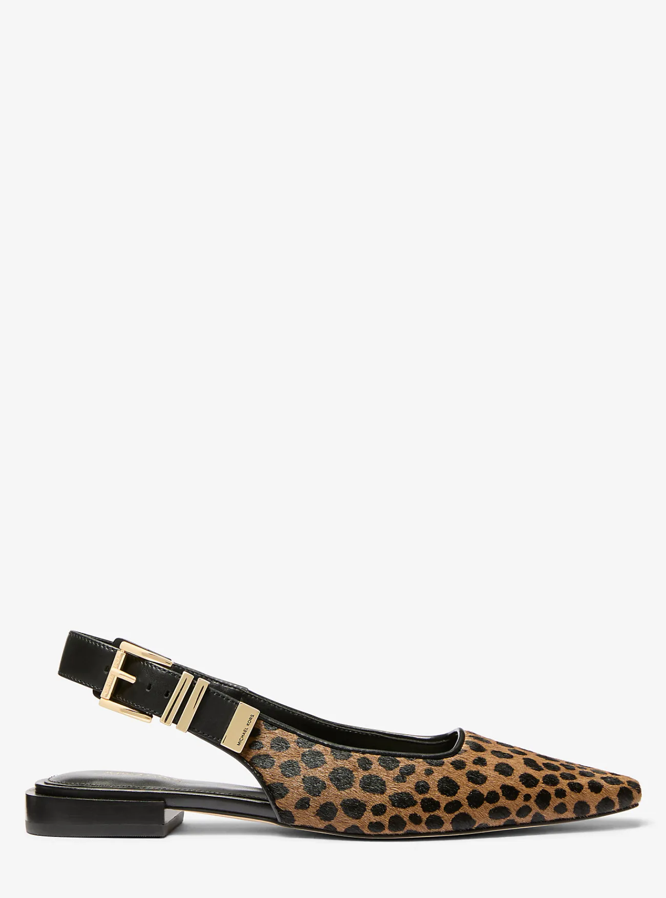 Michael Kors Platte schoen Darrington van kalfshaar met luipaardprint HUSKMULTI Online