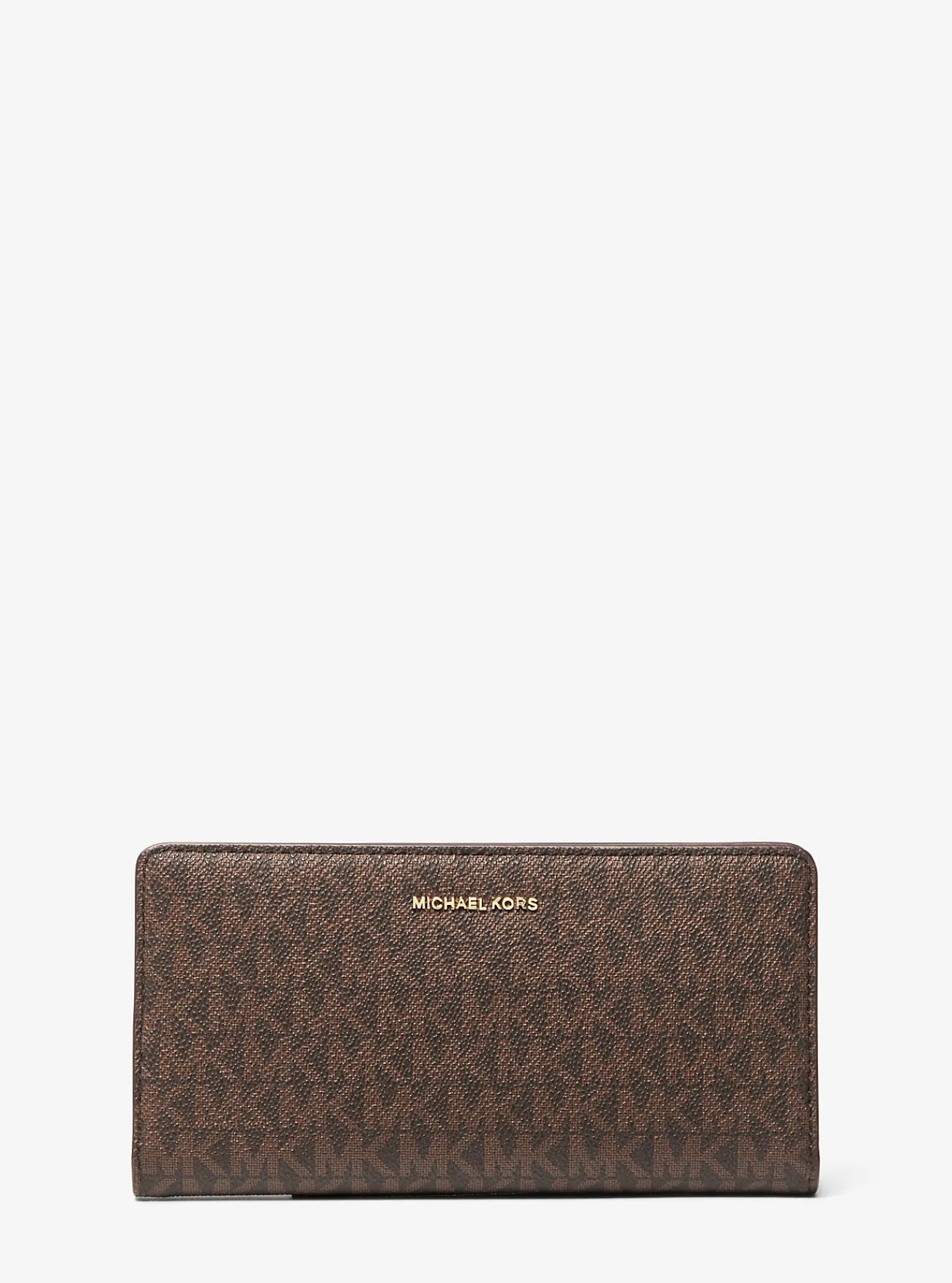 Michael Kors Portefeuille Bryant met kenmerkend logo en drukknoop, groot Discount