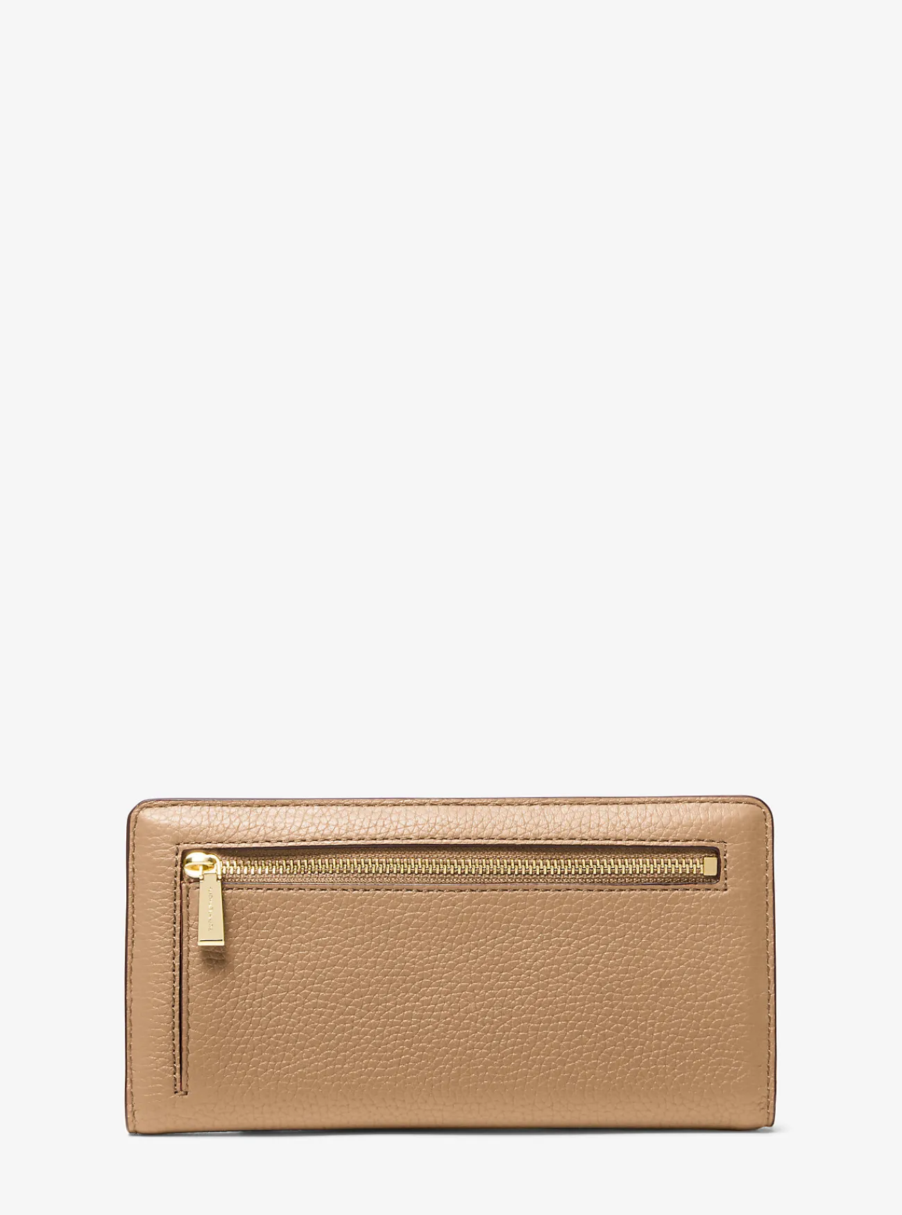 Michael Kors Portefeuille Bryant van getrommeld leer met drukknoop, groot KAF Online