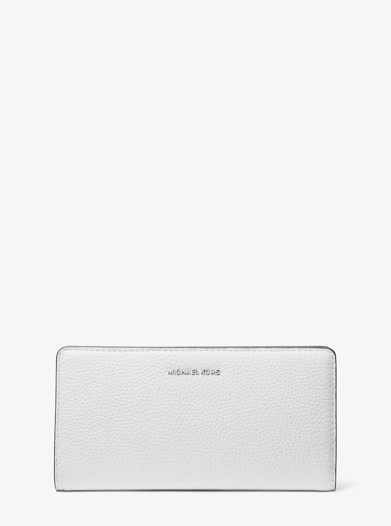 Michael Kors Portefeuille Bryant van getrommeld leer met drukknoop, groot OPTISCHWIT Hot