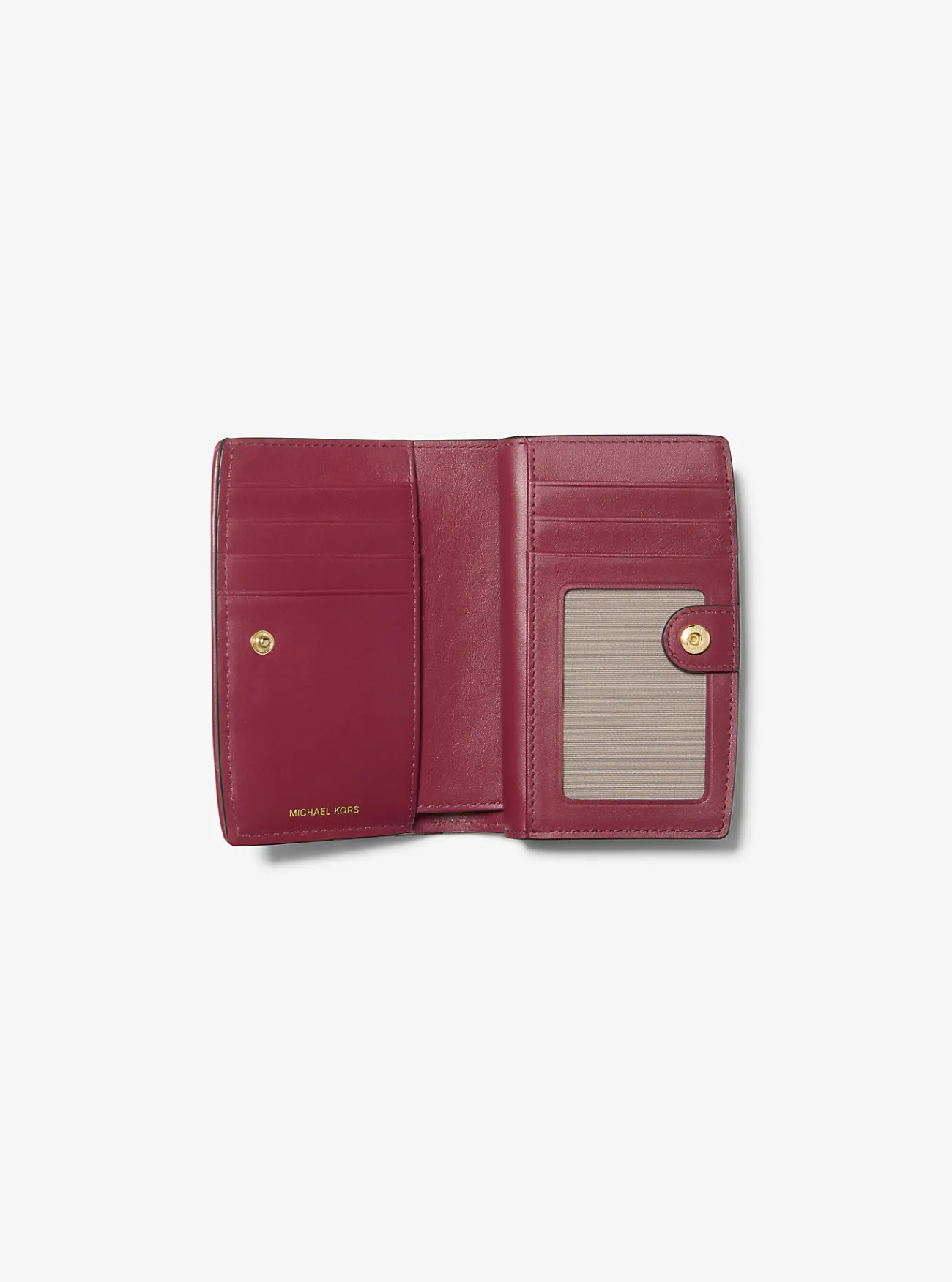 Michael Kors Portefeuille Bryant van jacquard met logo, middelgroot MOERBEI Discount
