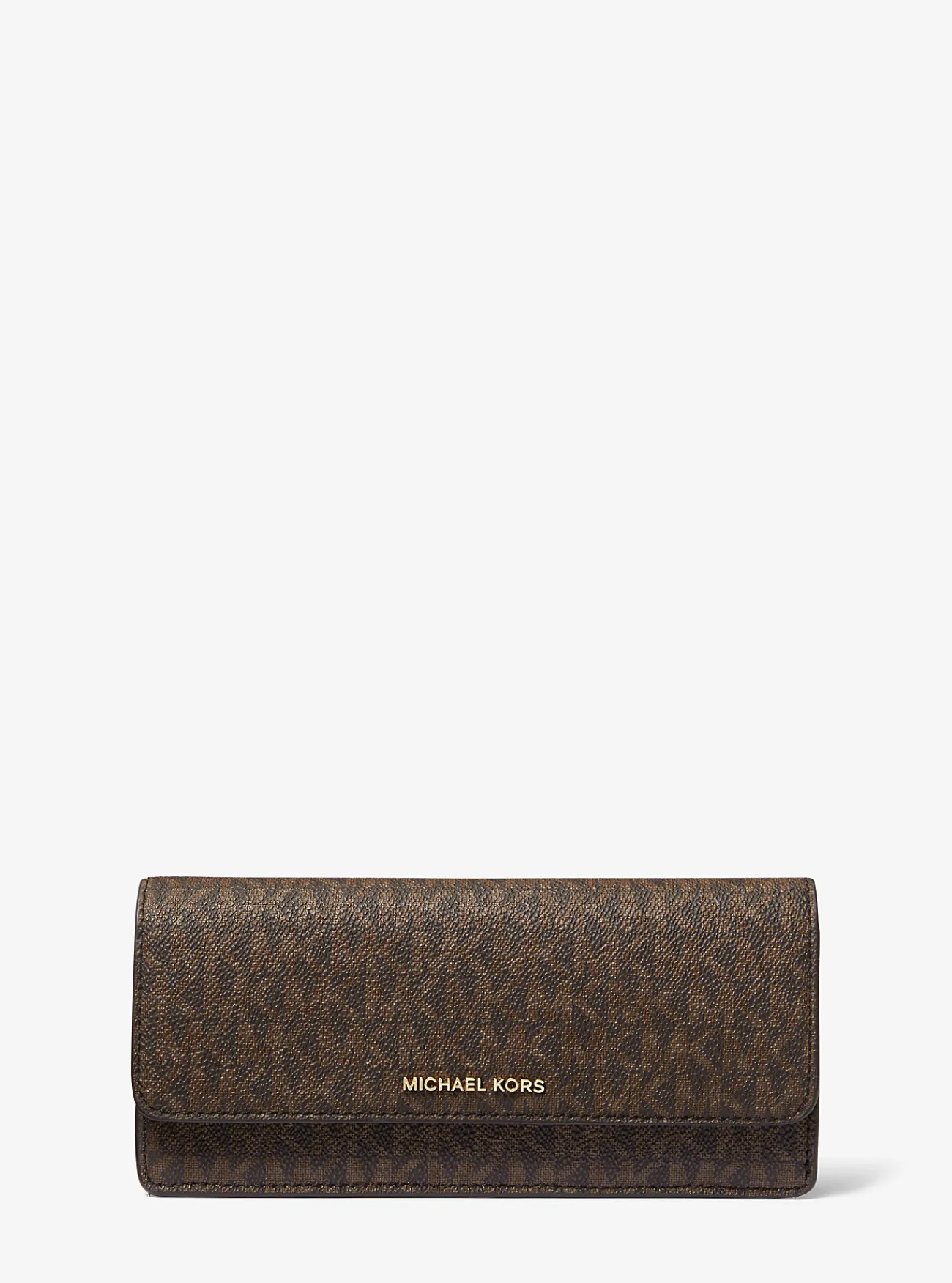 Michael Kors Portefeuille Jet Set met kenmerkend logo en flap met drukknoop, groot Sale