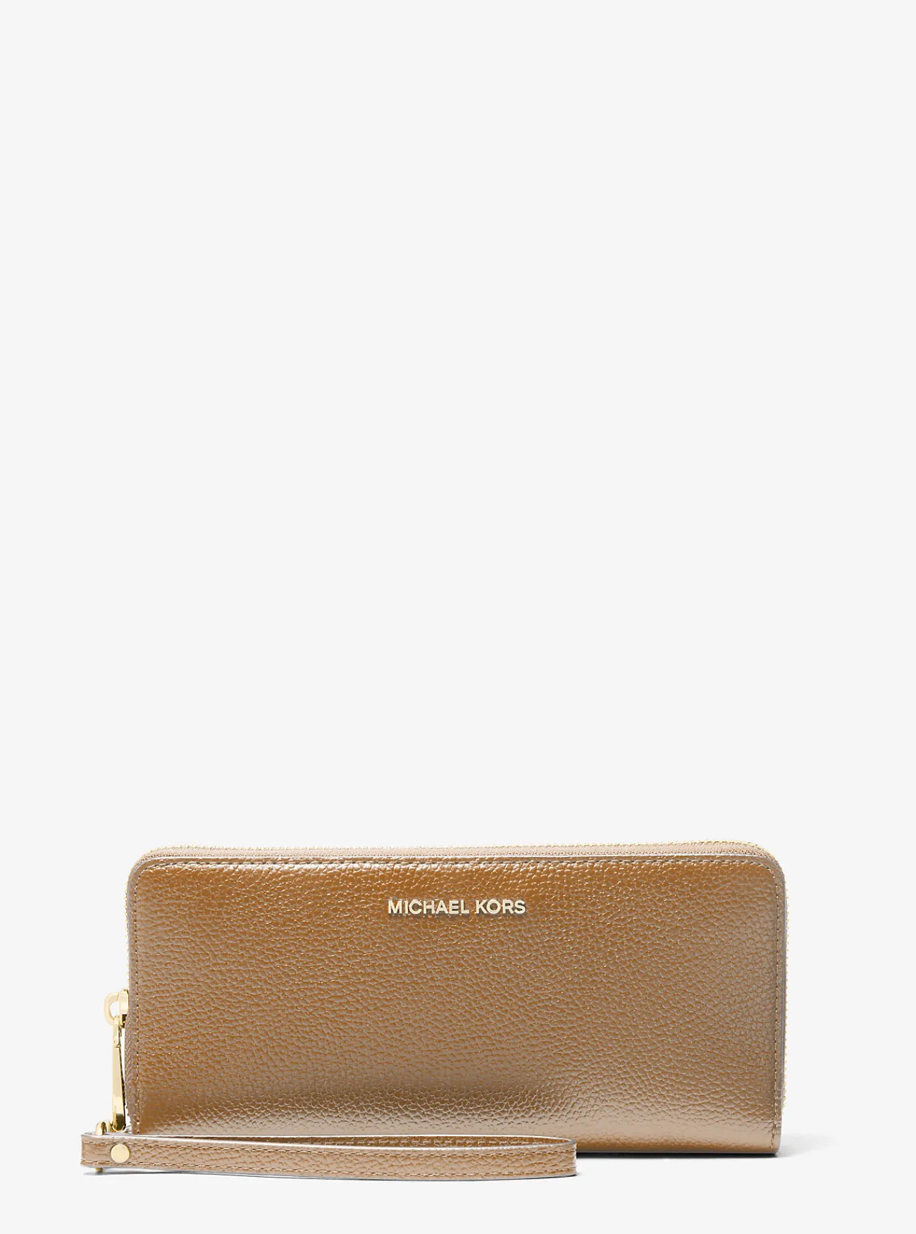Michael Kors Portefeuille Jet Set Travel van getrommeld leer, groot KAF Clearance