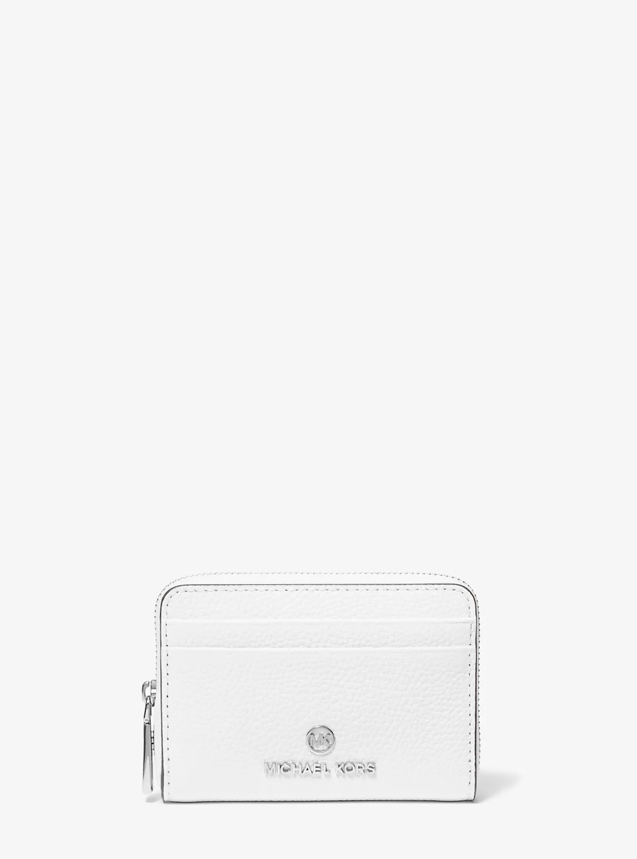 Michael Kors Portefeuille Jet Set van getrommeld leer, klein OPTISCHWIT Discount
