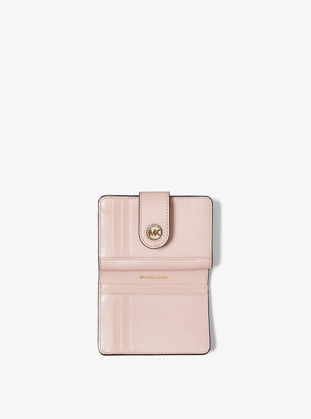 Michael Kors Portefeuille Mercer van leer, klein ZACHTROZE Outlet