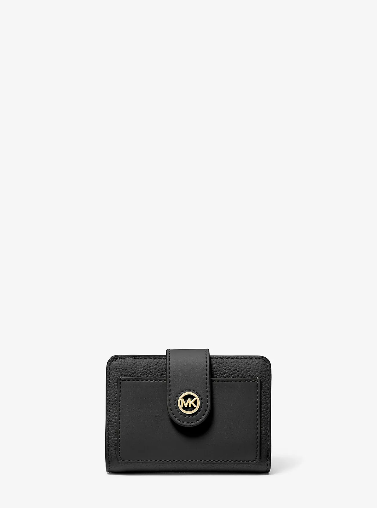 Michael Kors Portefeuille Mercer van leer, klein ZWART Clearance