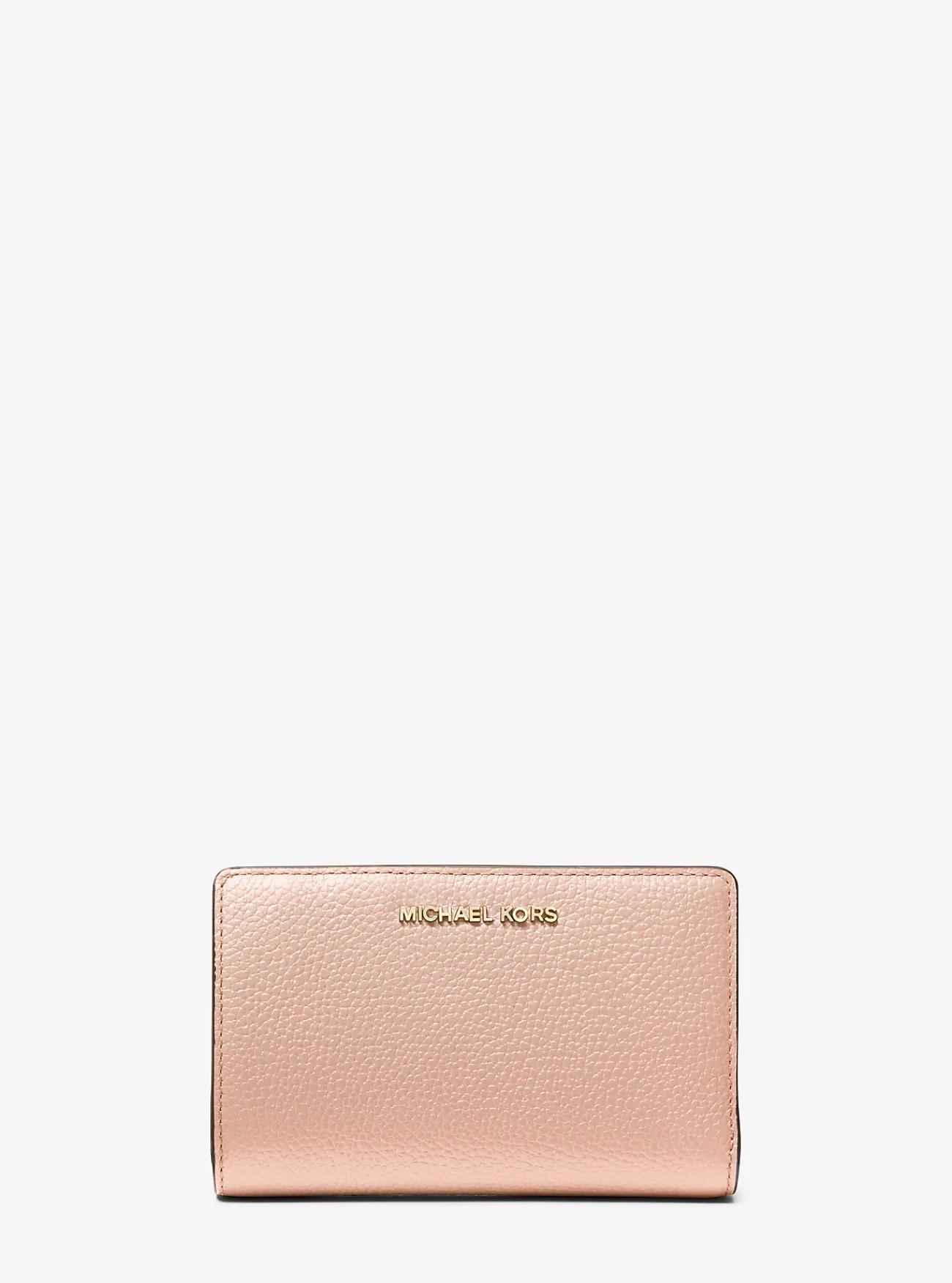 Michael Kors Portefeuille van getrommeld leer, middelgroot ZACHTROZE Fashion
