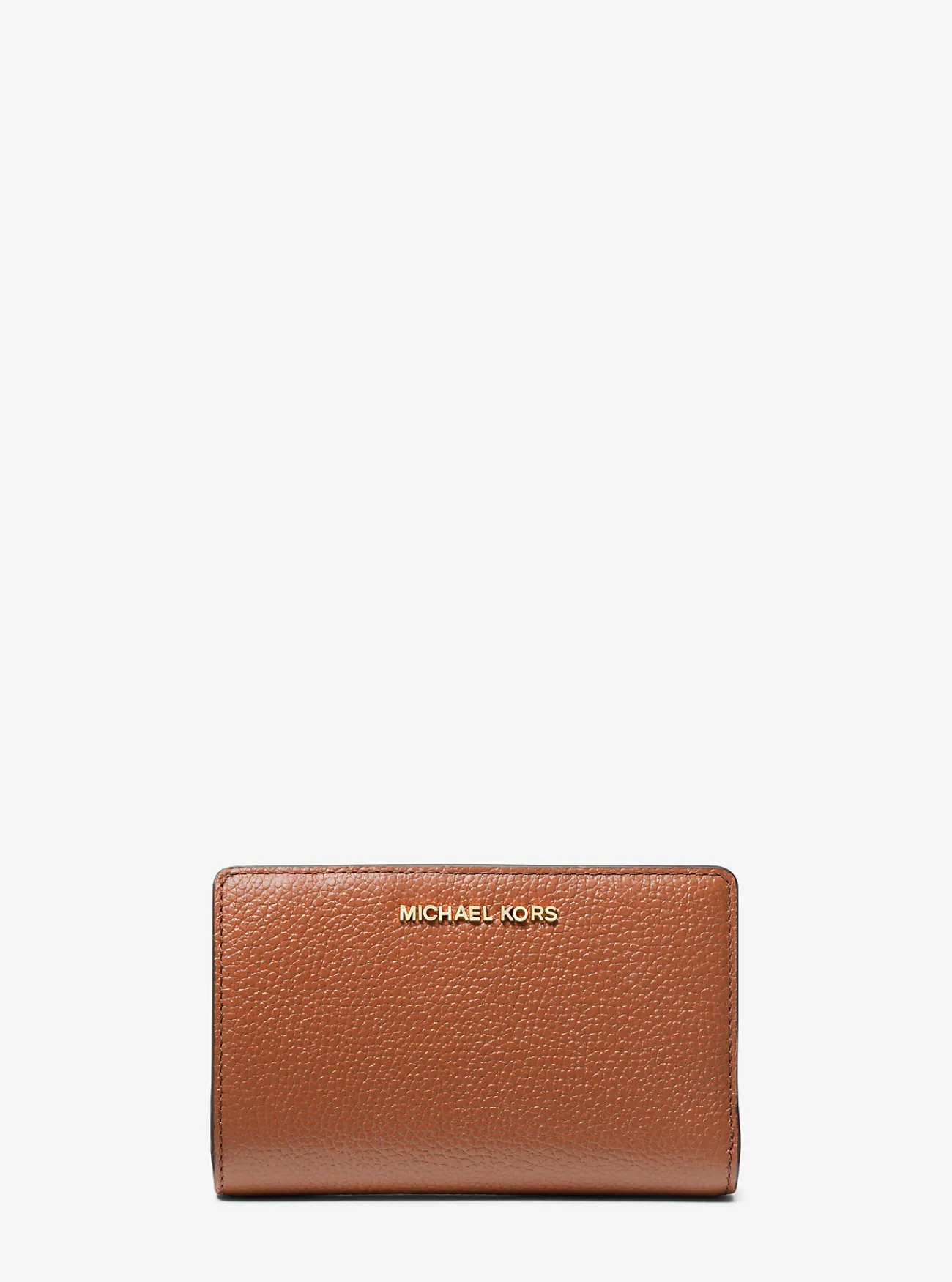 Michael Kors Portefeuille van getrommeld leer, middelgroot LUGGAGE Outlet