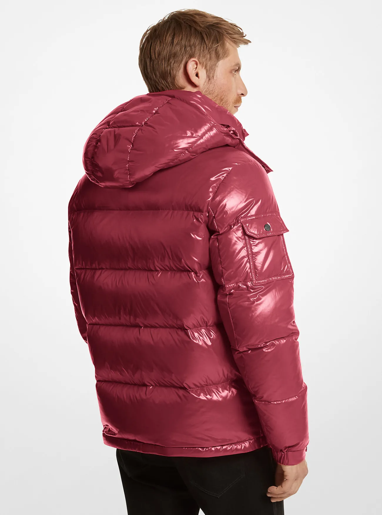 Michael Kors Pufferjack Northend van doorgestikt nylon Discount