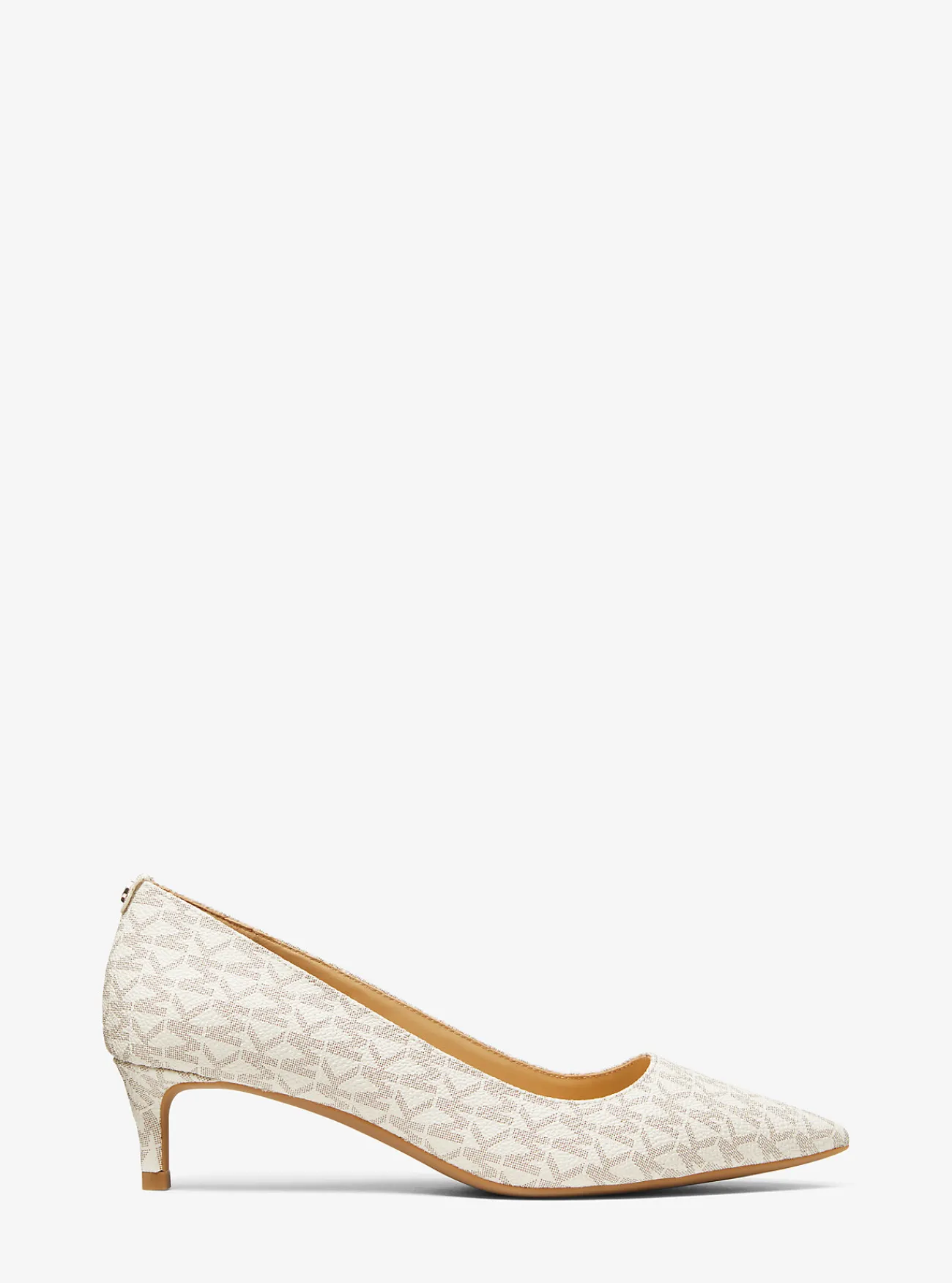 Michael Kors Pump Alina Flex met logo en hakje VANILLE New
