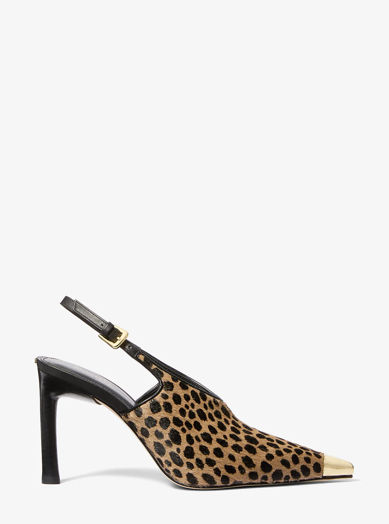 Michael Kors Pump Kasia van kalfshaar met luipaardprint en slingback HUSKMULTI Online