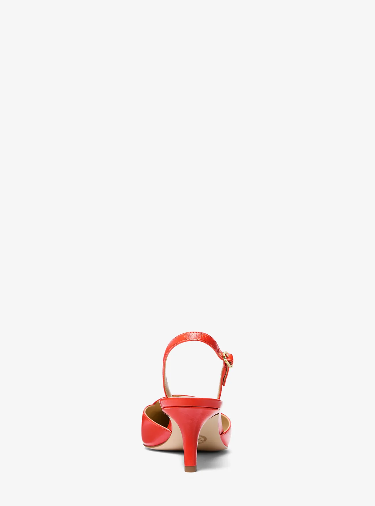Michael Kors Pump Lena van leer met slingback GEBRANDSIENNA Sale