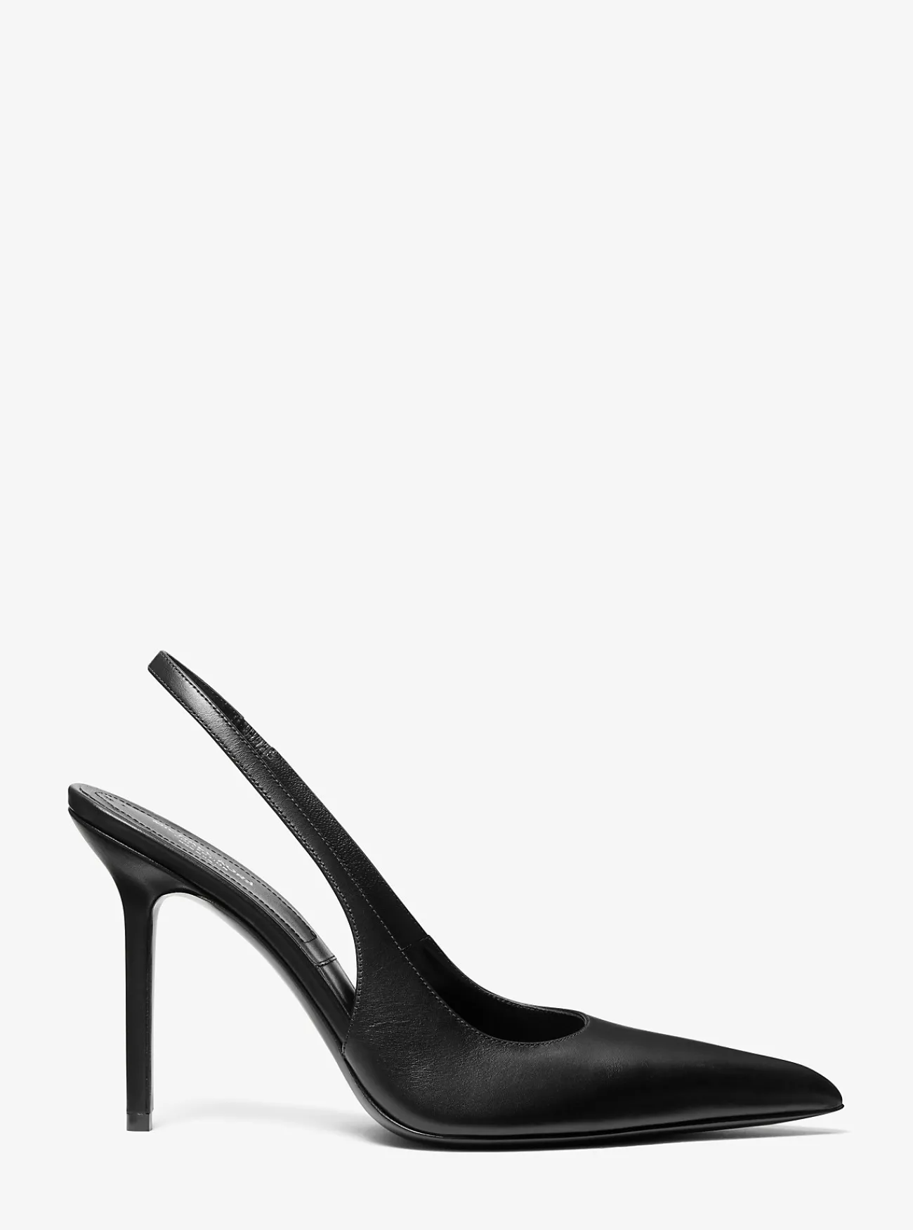 Michael Kors Pump Reece van leer met slingback ZWART New