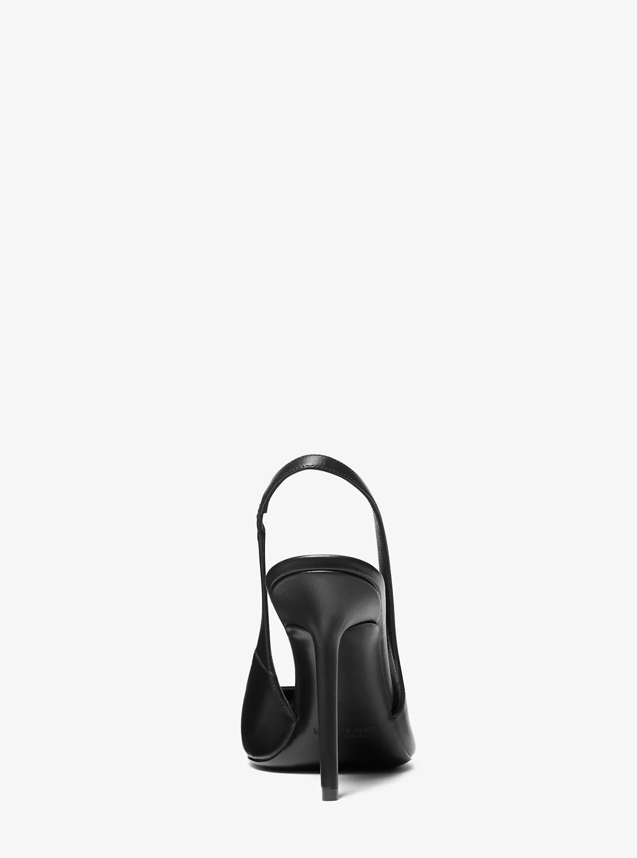 Michael Kors Pump Reece van leer met slingback ZWART New