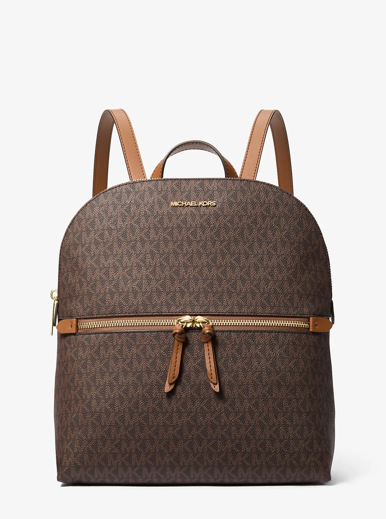 Michael Kors Rugzak Dallas met kenmerkend logo, middelgroot BRUIN New